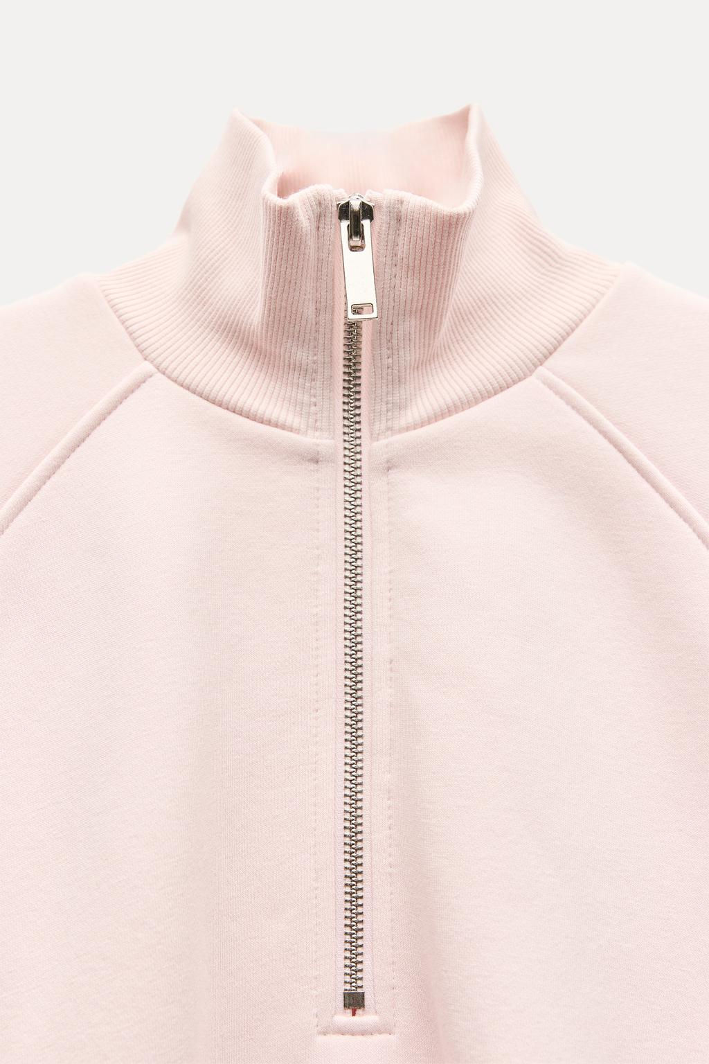 PLUSH SWEATSHIRT WITH ZIP - Zara фото 7