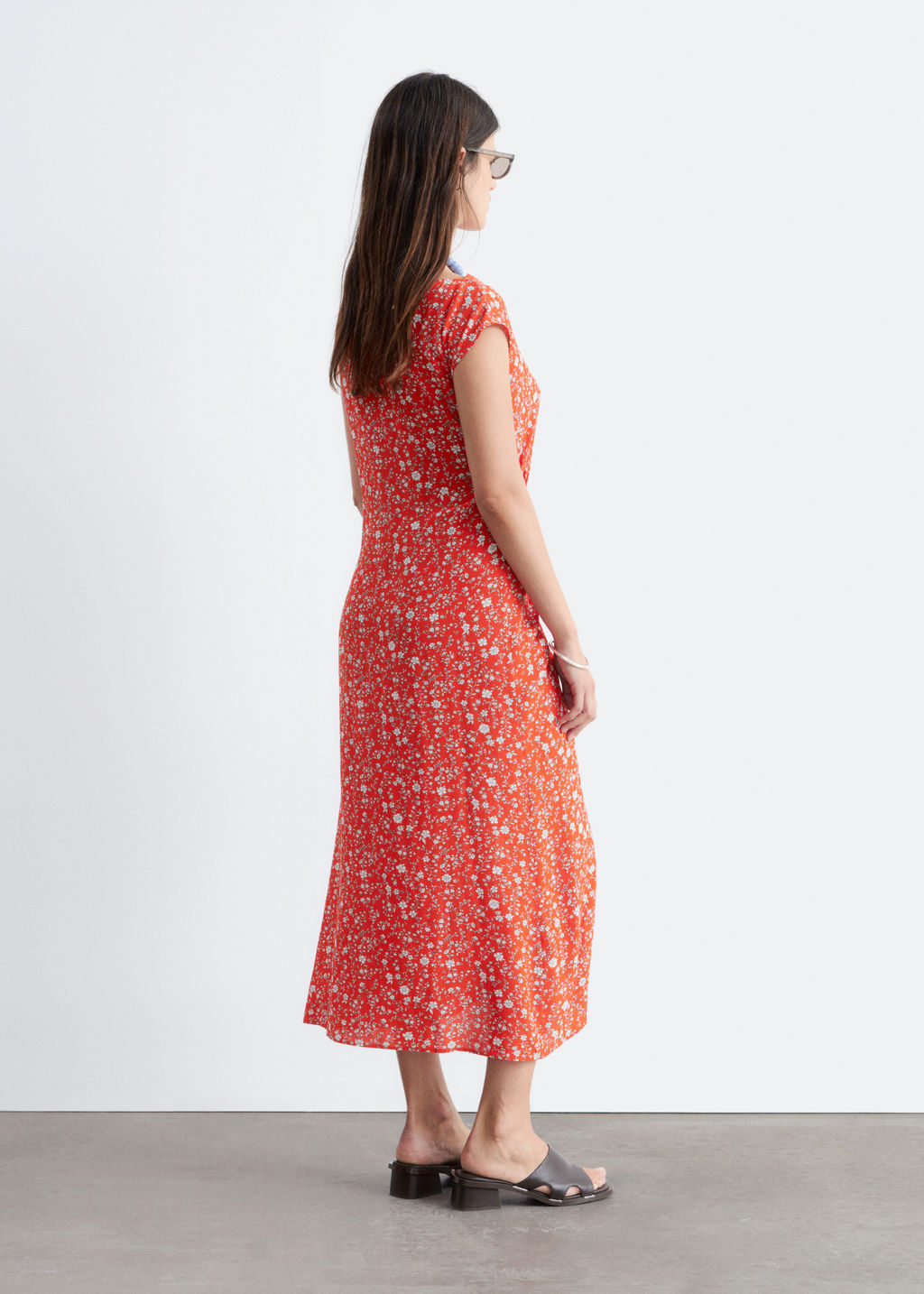 Vestido midi con cuello barco - H&m фото 5