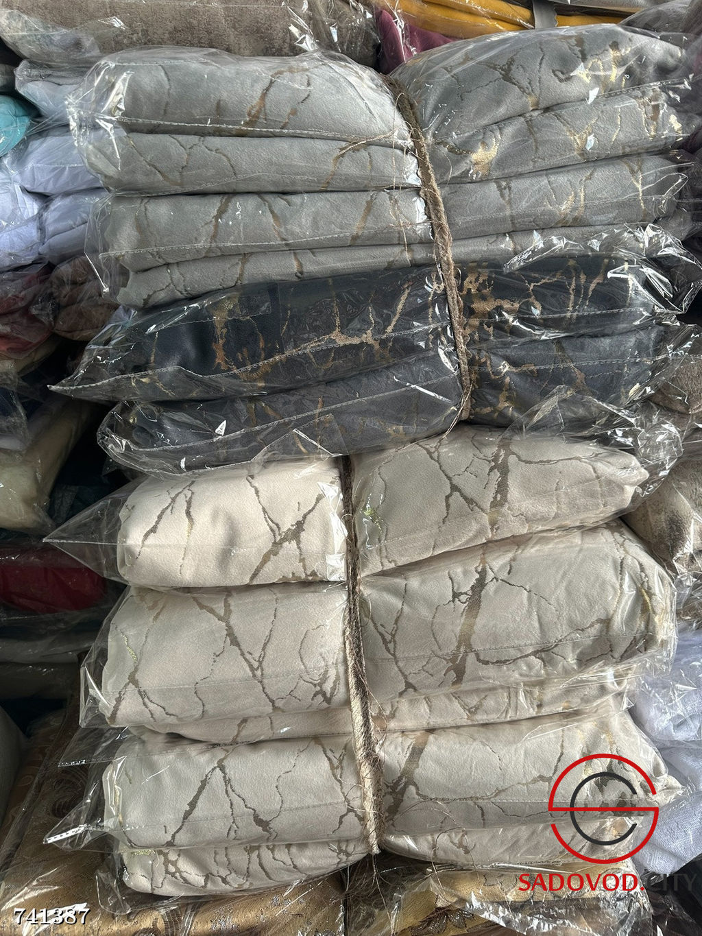 Шторы Мрамор Бархат на шторной ленте