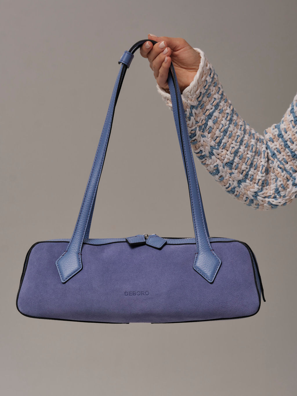 Сумка женская багет Deboro 31129 сиреневый закат