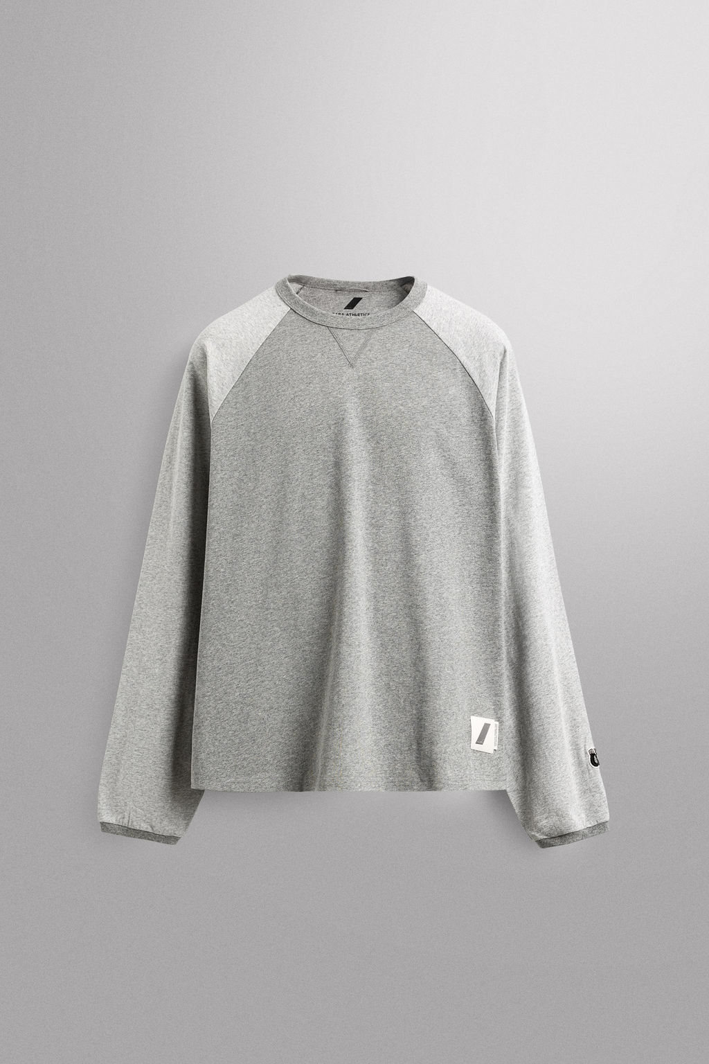 EMBROIDERED COLOUR BLOCK LONG SLEEVE T-SHIRT - Zara фото 10