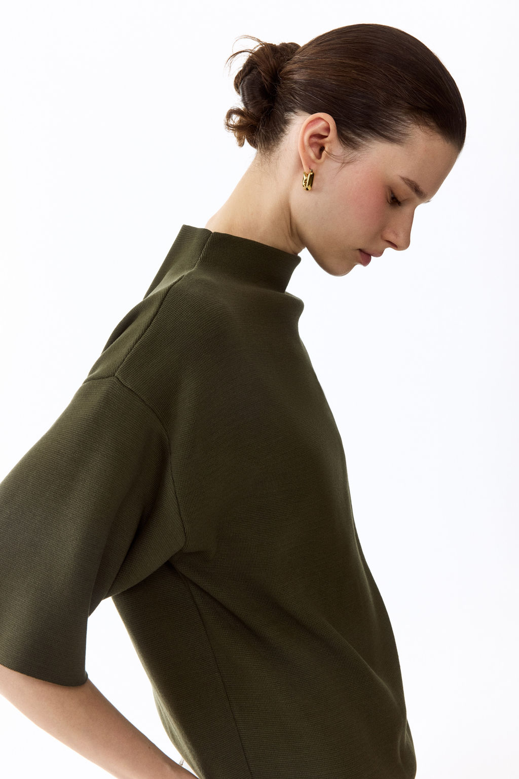 Top de punto con cuello perkins - H&m фото 7
