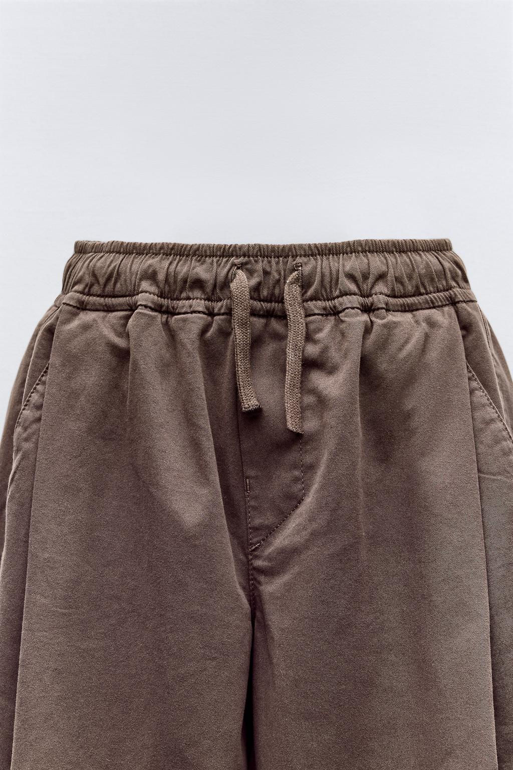 BALLOON FIT PLEATED TROUSERS - Zara фото 4