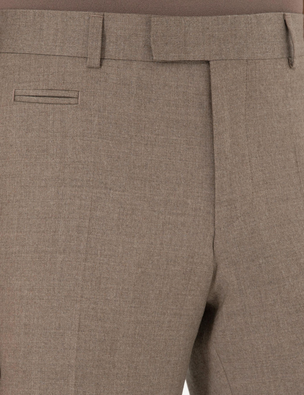 Брюки из светло-коричневой ткани узкого кроя - Cacharel фото 5