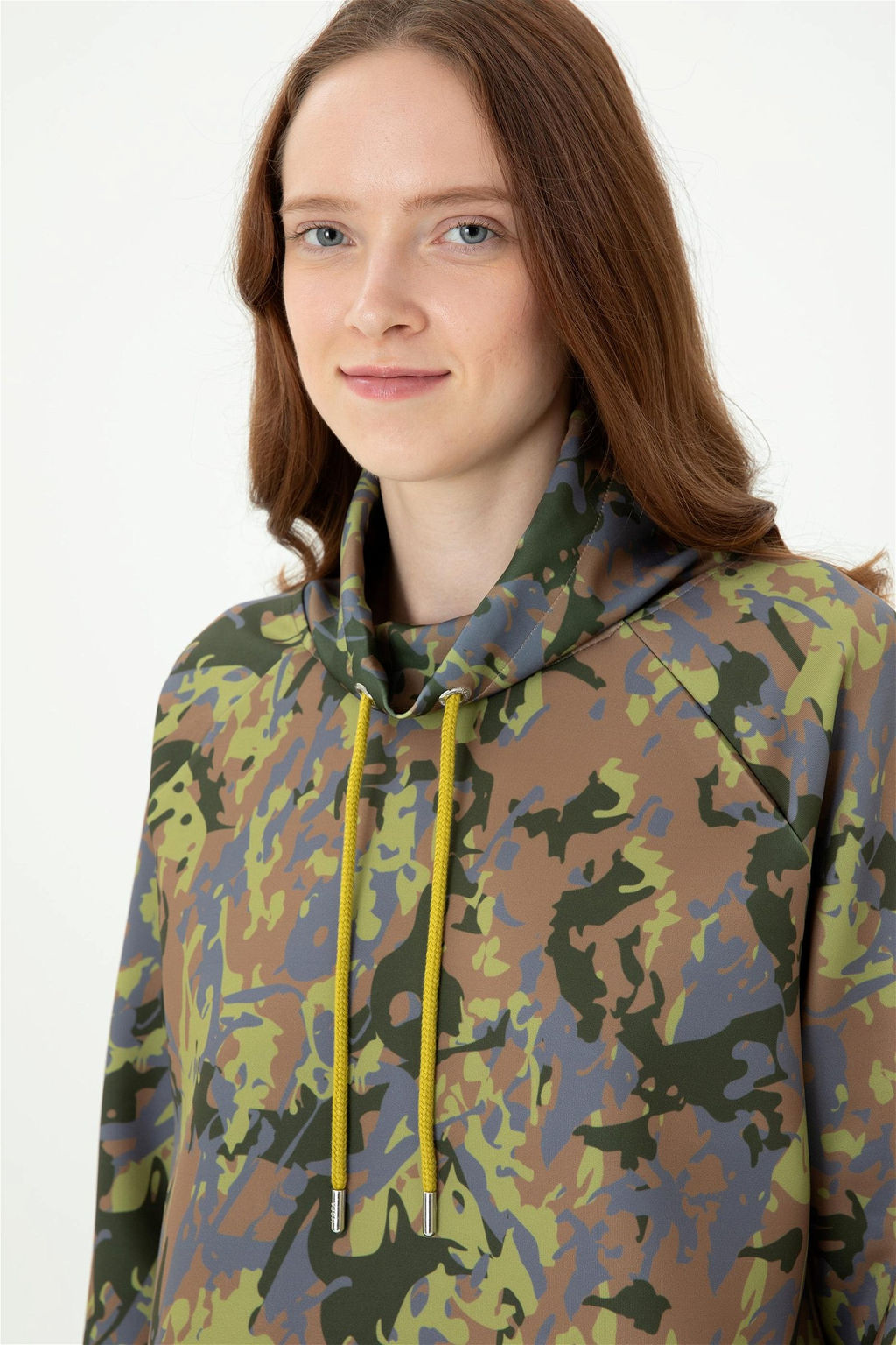 Женский свитшот цвета хаки - U.s. polo assn фото 3