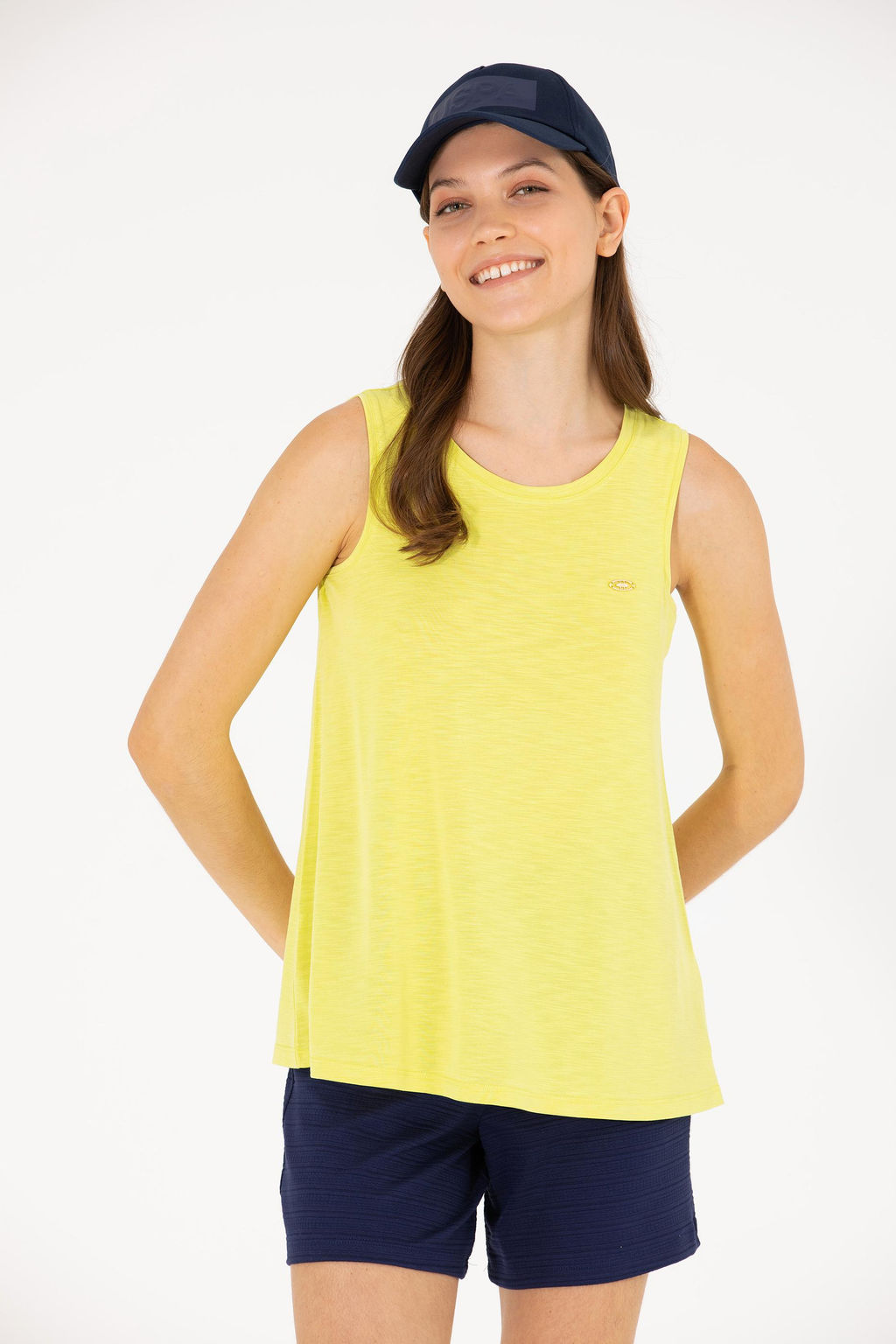 U. S. Polo Assn Женская неоново-желтая футболка без рукавов с круглым вырезом - U.s. polo assn фото 16