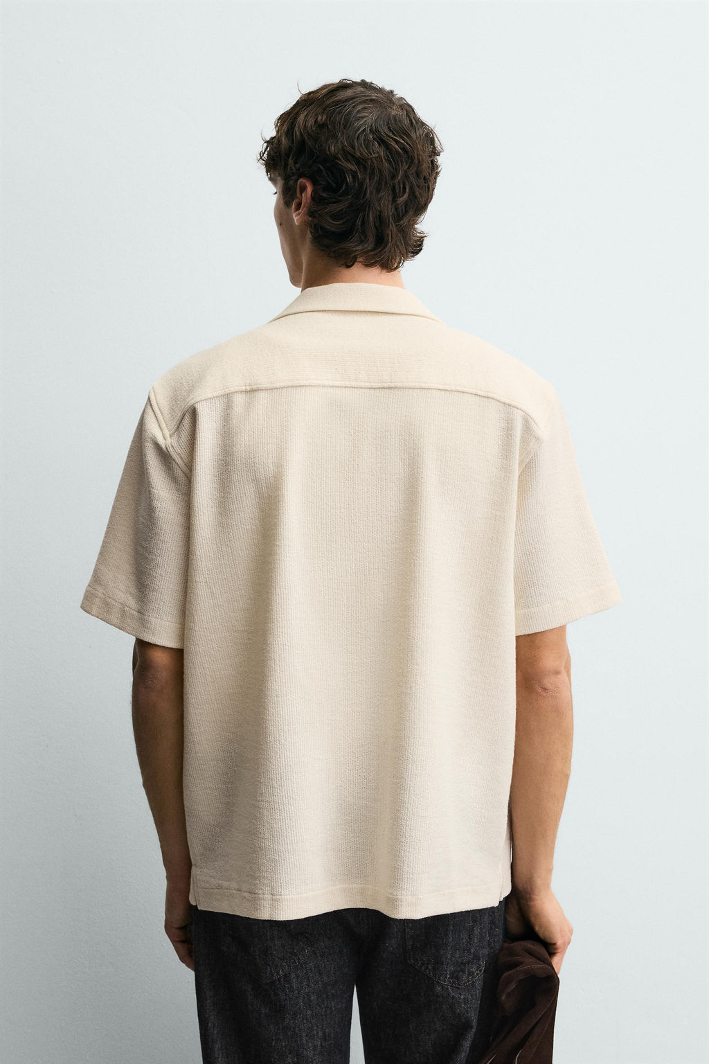 JACQUARD SHIRT WITH RUFFLE TRIM - Zara фото 11