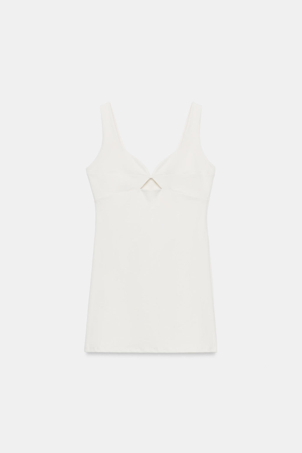 VESTIDO CORTO CUT OUT / Blanco roto - Zara фото 5