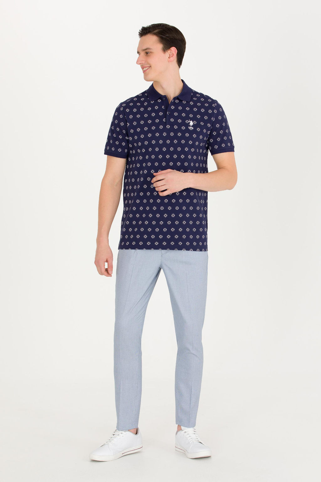 Мужские синие брюки из плотной ткани Неожиданная скидка в корзине - U.s. polo assn фото 8