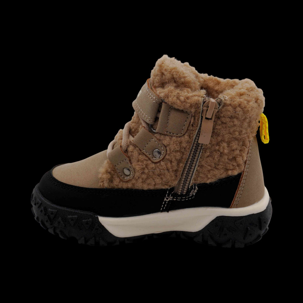 Ботинки на меху T5022-1F бежевые