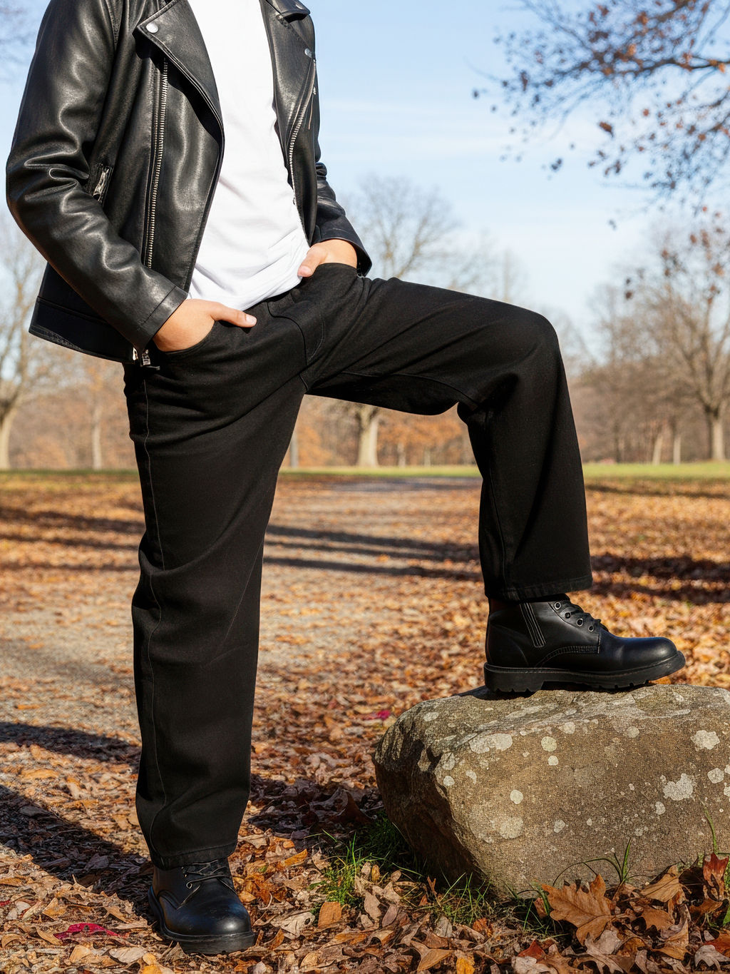 Джинсы-багги утеплённые для мальчиков