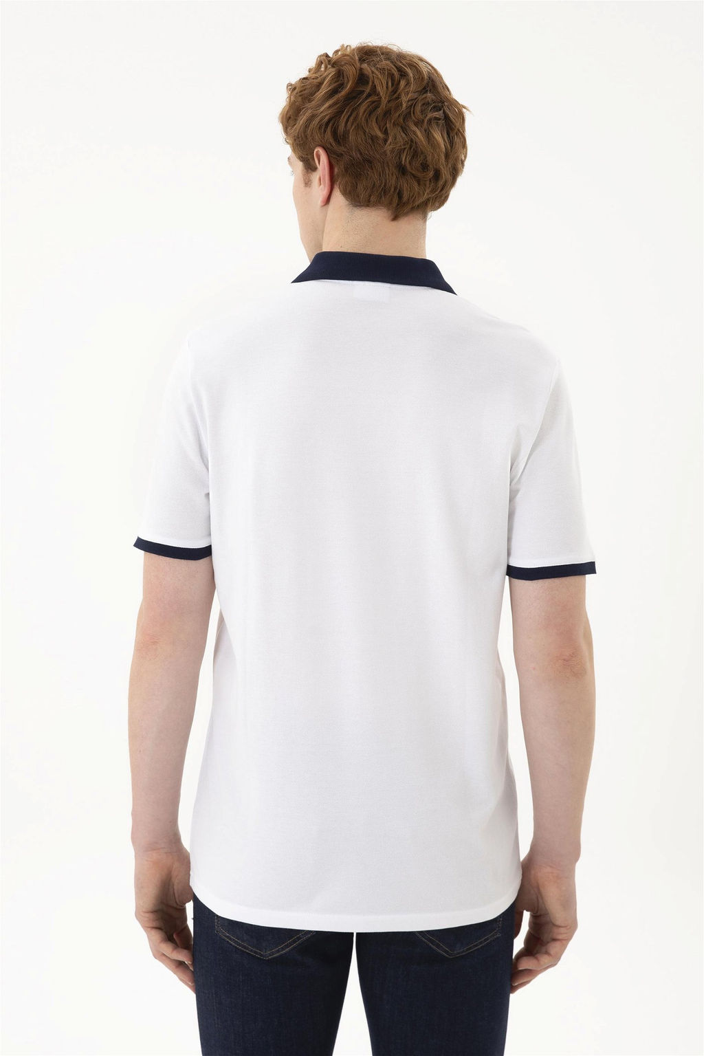 Мужская белая базовая футболка - U.s. polo assn фото 5