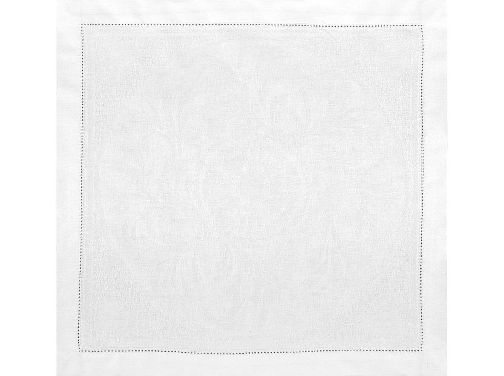 01с-44ЯК Комплект салфеток из 6 шт 45*45 "Овальная" цв. белый