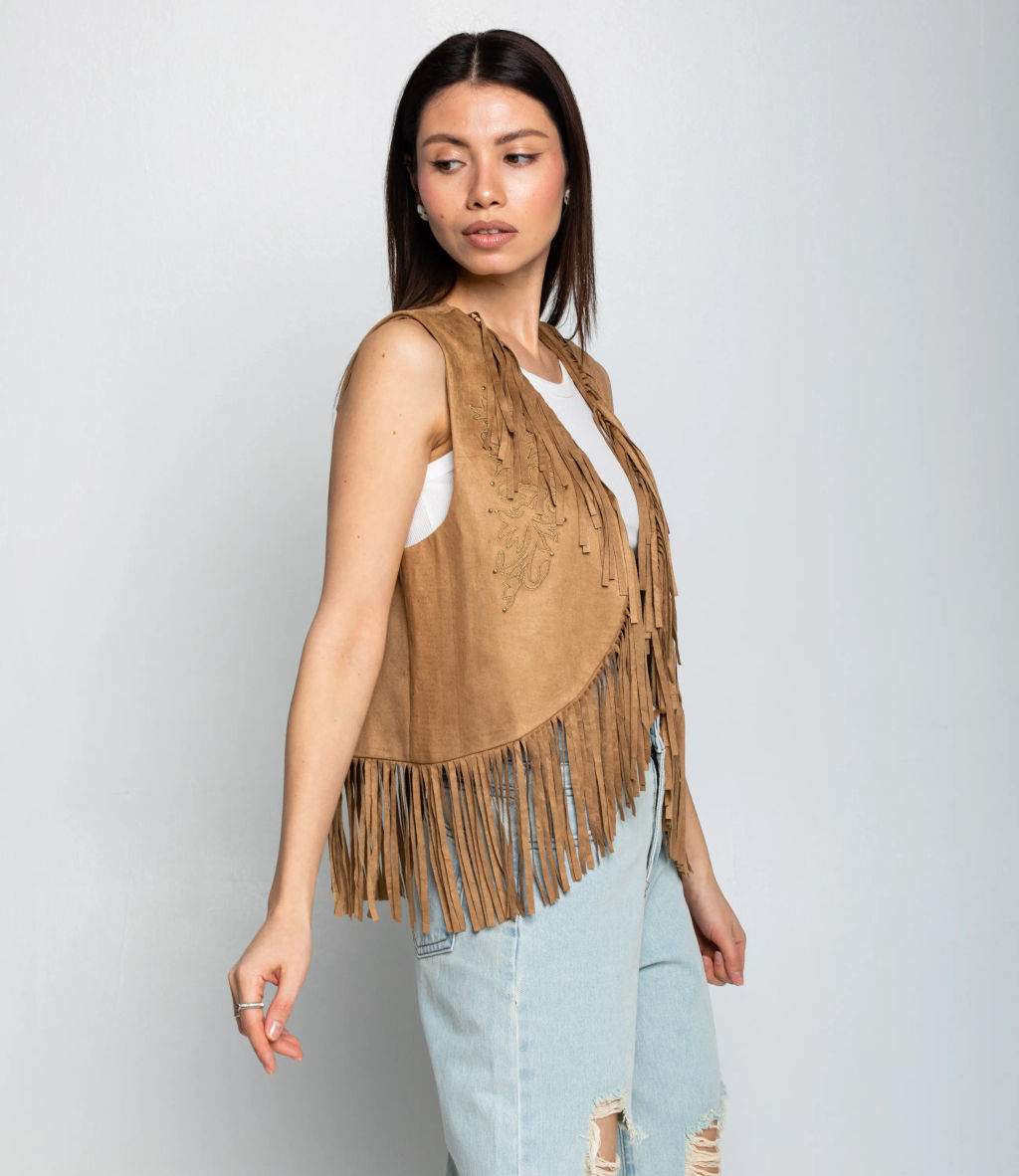 Жилет #КТ9833, бежевый