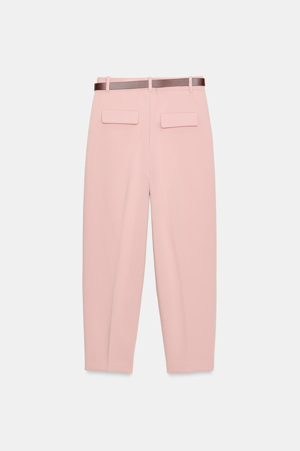 PANTAL?N PINZAS CINTUR?N / Rosa claro - Zara фото 6
