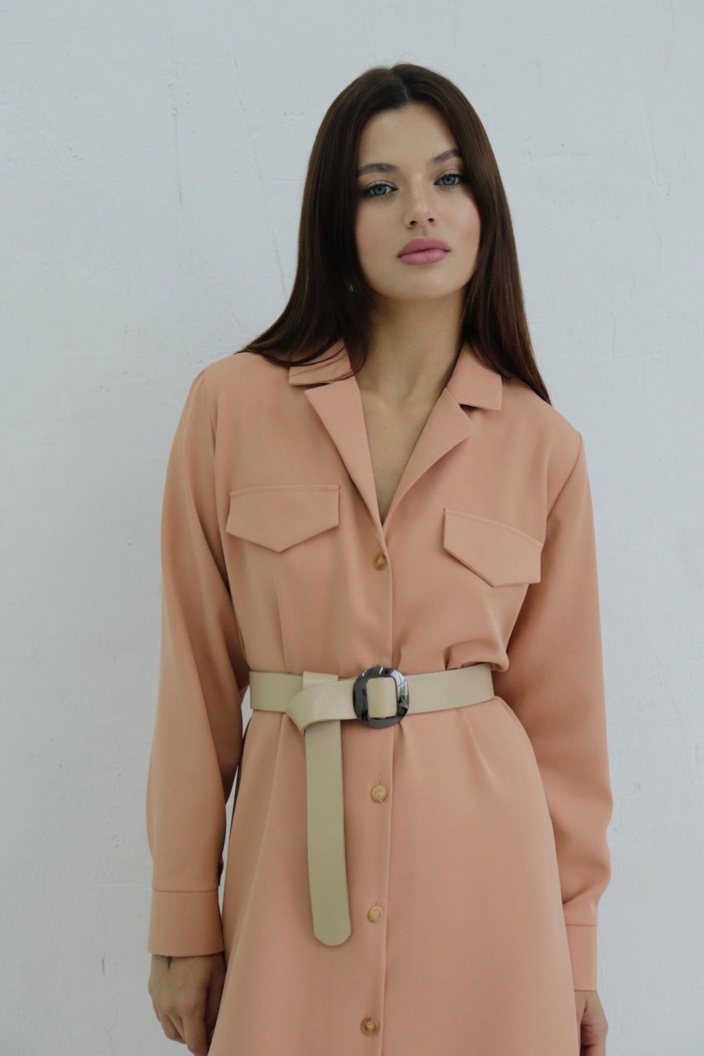 Платье-рубашка с английским воротником - Martichelli фото 18