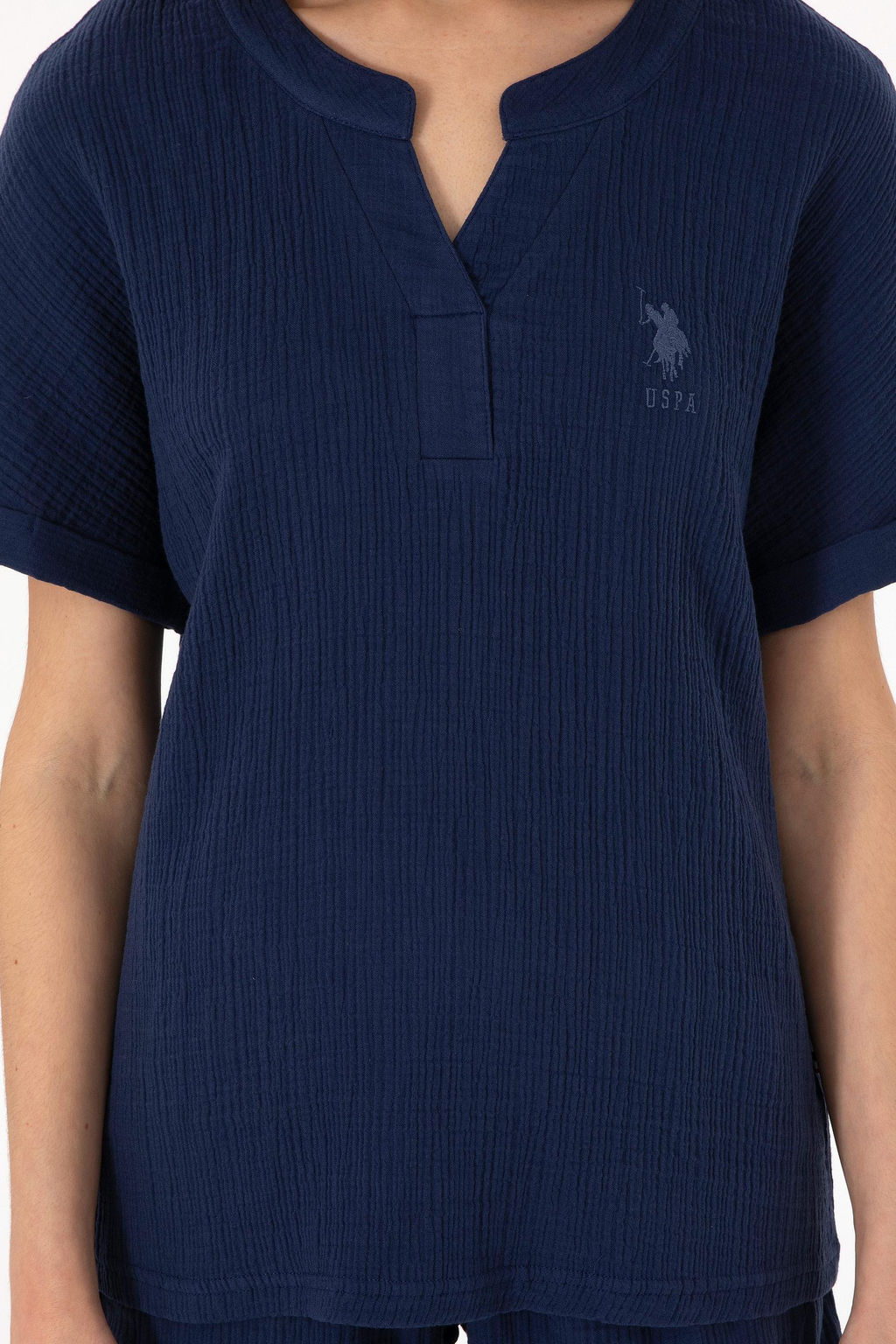 Kad_n Lacivert Pijama Tak_m_ Sepette S_rpriz _ndirim - U.s. polo assn фото 6