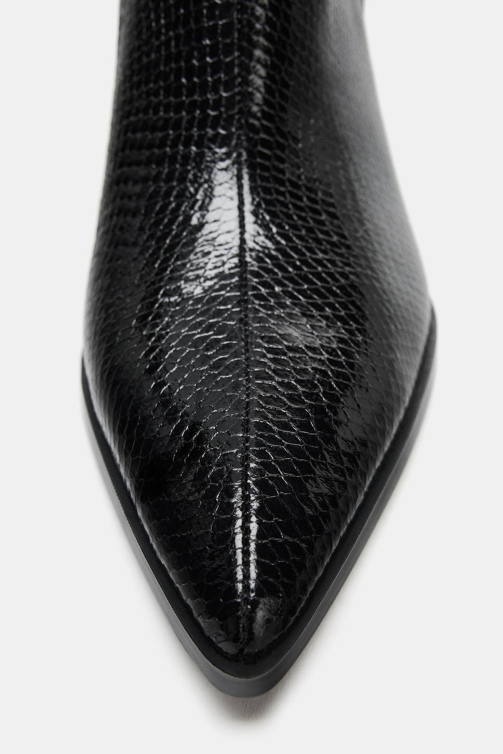 EMBOSSED HEEL ANKLE BOOTS - Zara фото 17