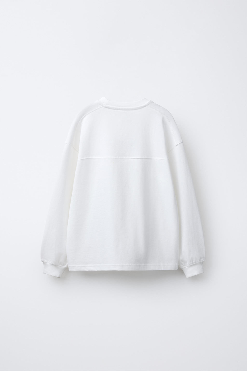 CAMISETA TEXTO BORDADO / Blanco roto - Zara фото 3