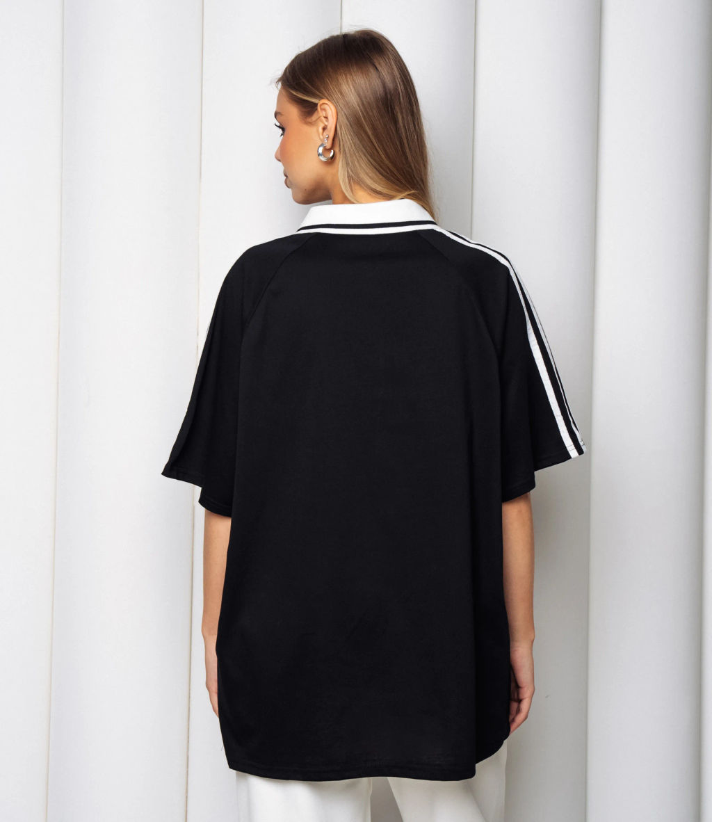 Футболка #КТ1716, чёрный - Dommod фото 3