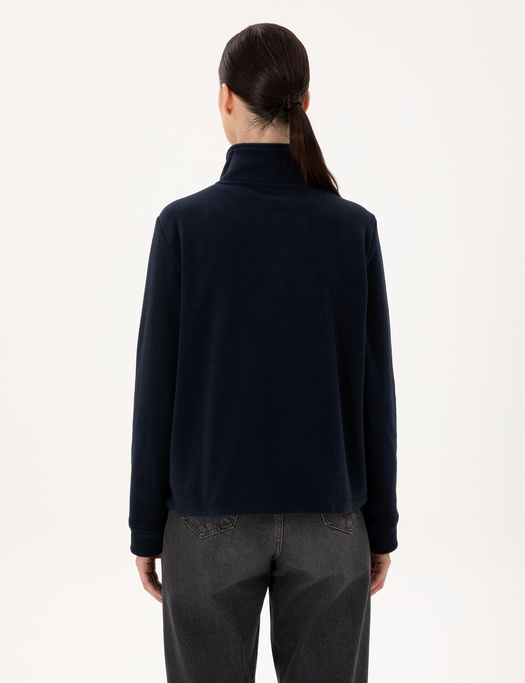 Lacivert Oversize Polar Sweatshirt - Pierre cardin фото 5