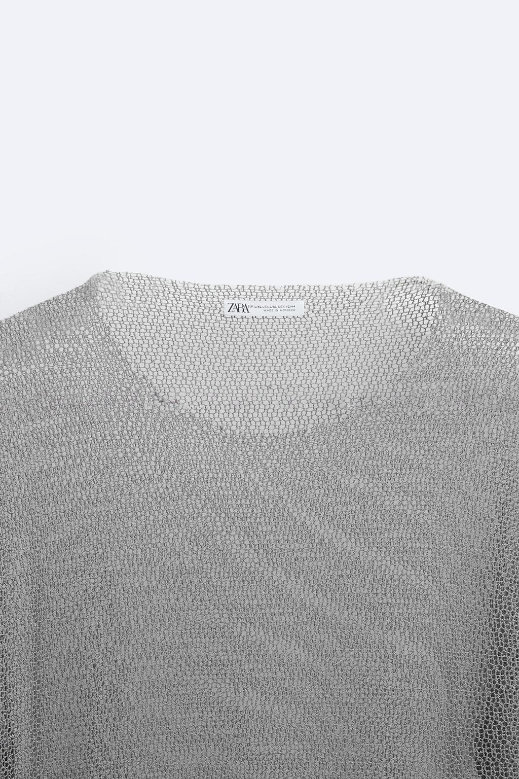 MESH KNIT TOP - Zara фото 9