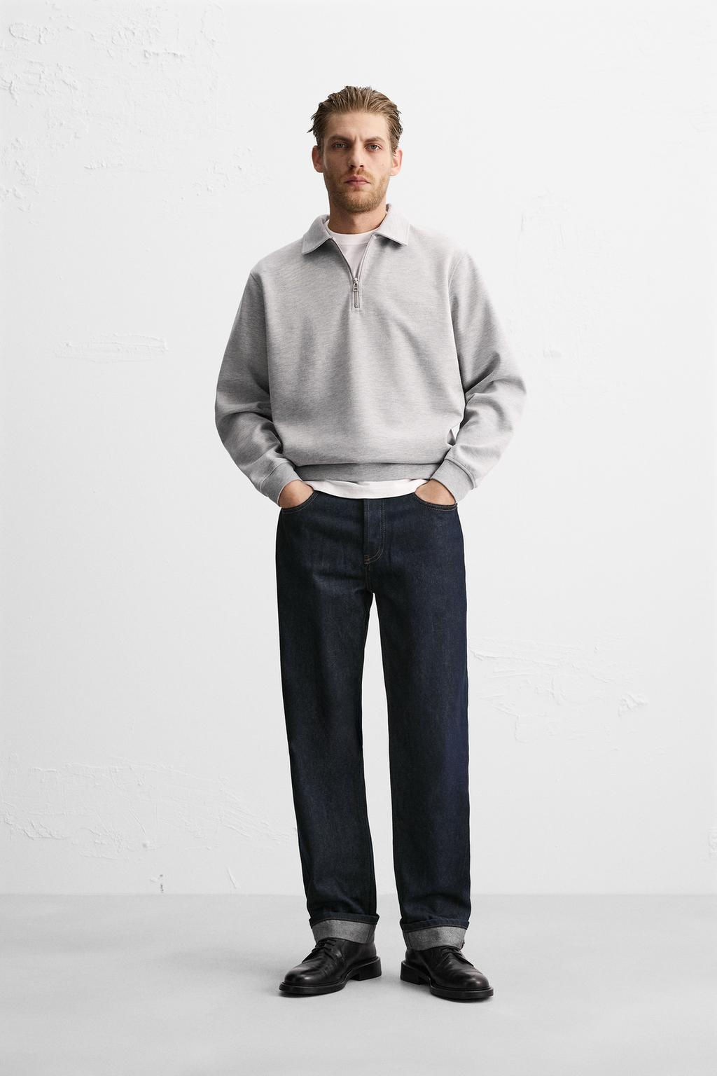 INTERLOCK ZIP POLO SHIRT - Zara фото 33