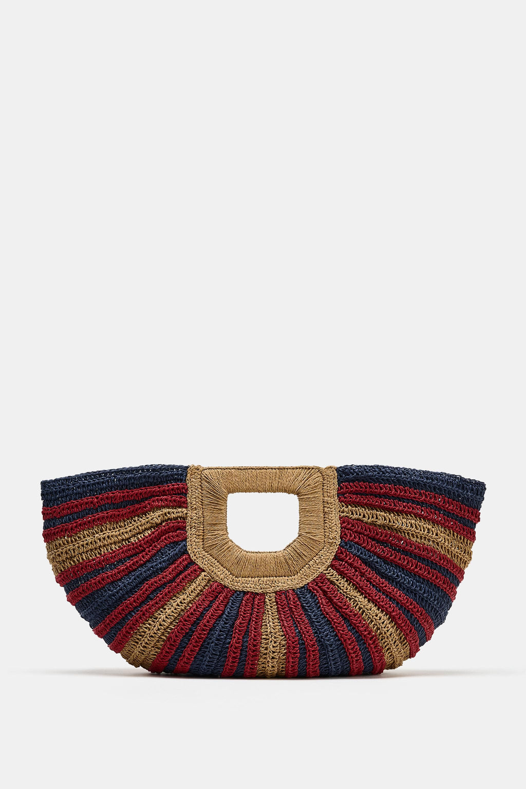BOLSO ESTAMPADO EFECTO TRENZADO / Multicolor - Zara фото 3