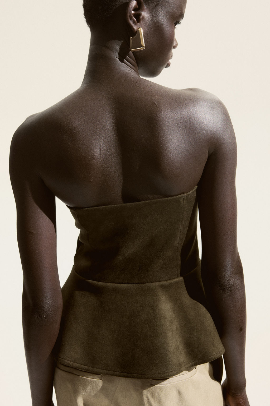 Top bandeau con peplum - H&m фото 4