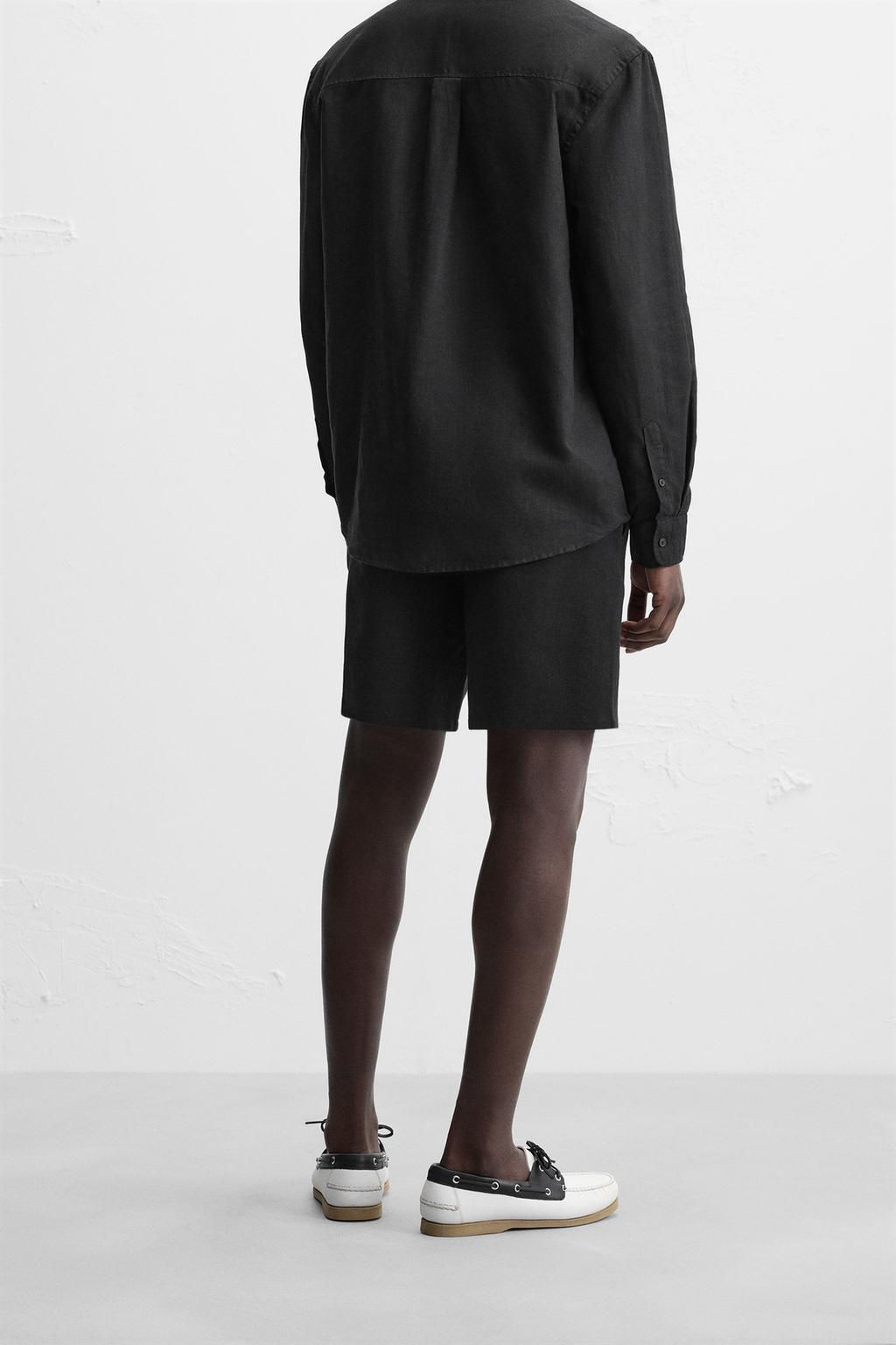 TEXTURED COMFORT BERMUDA SHORTS - Zara фото 22