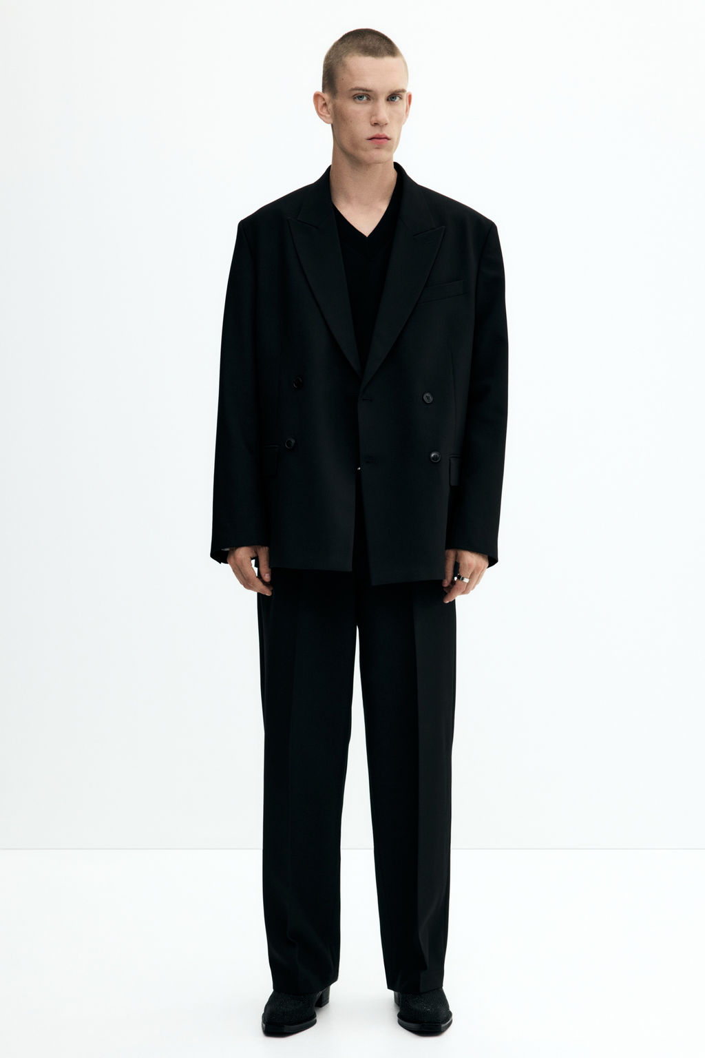 Pantal?n sastre con brillo Loose Fit - H&m фото 6