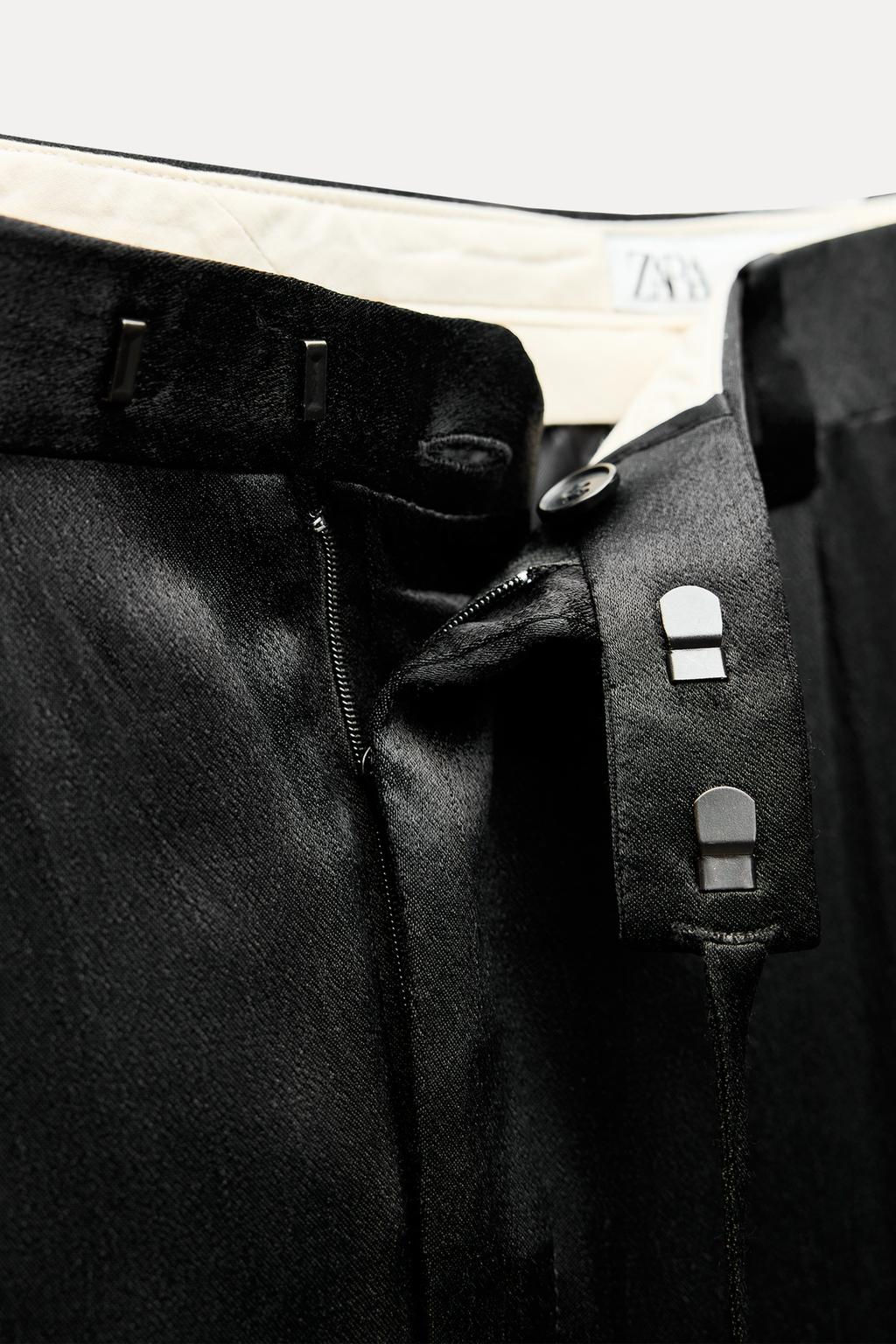 ZW COLLECTION SATIN TROUSERS WITH BOW - Zara фото 8