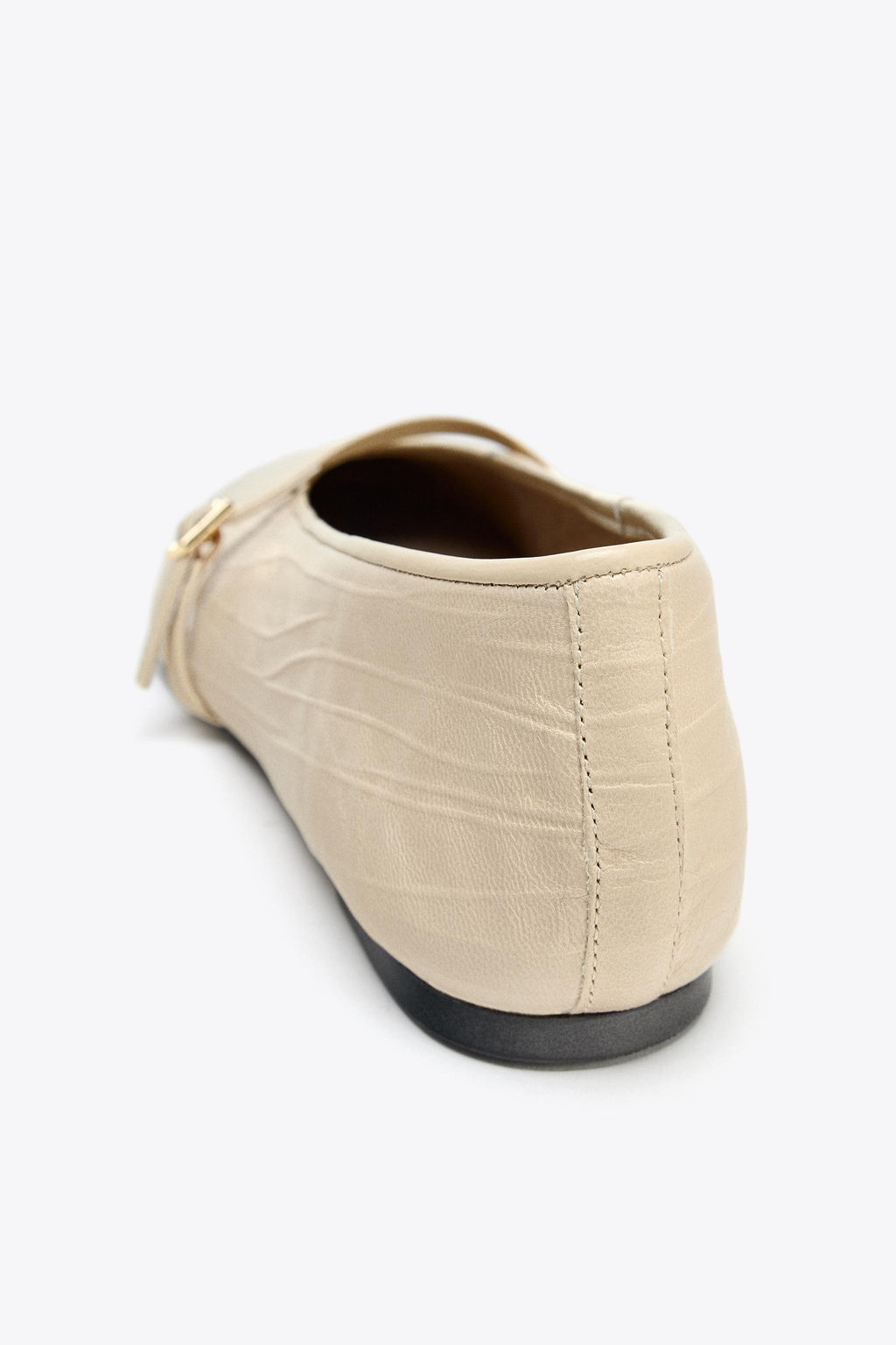 LEATHER BALLERINA - Zara фото 12