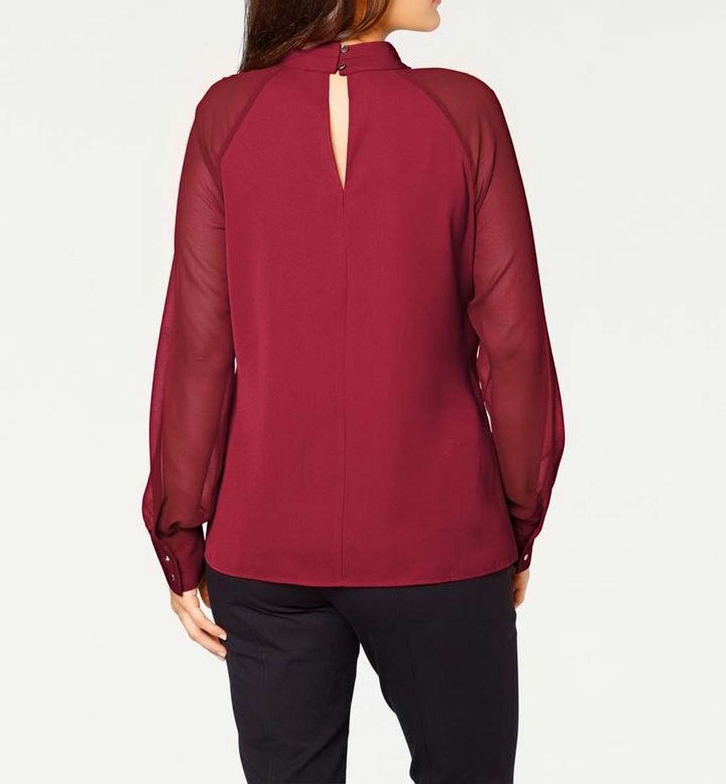 Блузка, бордовая - Patrizia dini фото 8