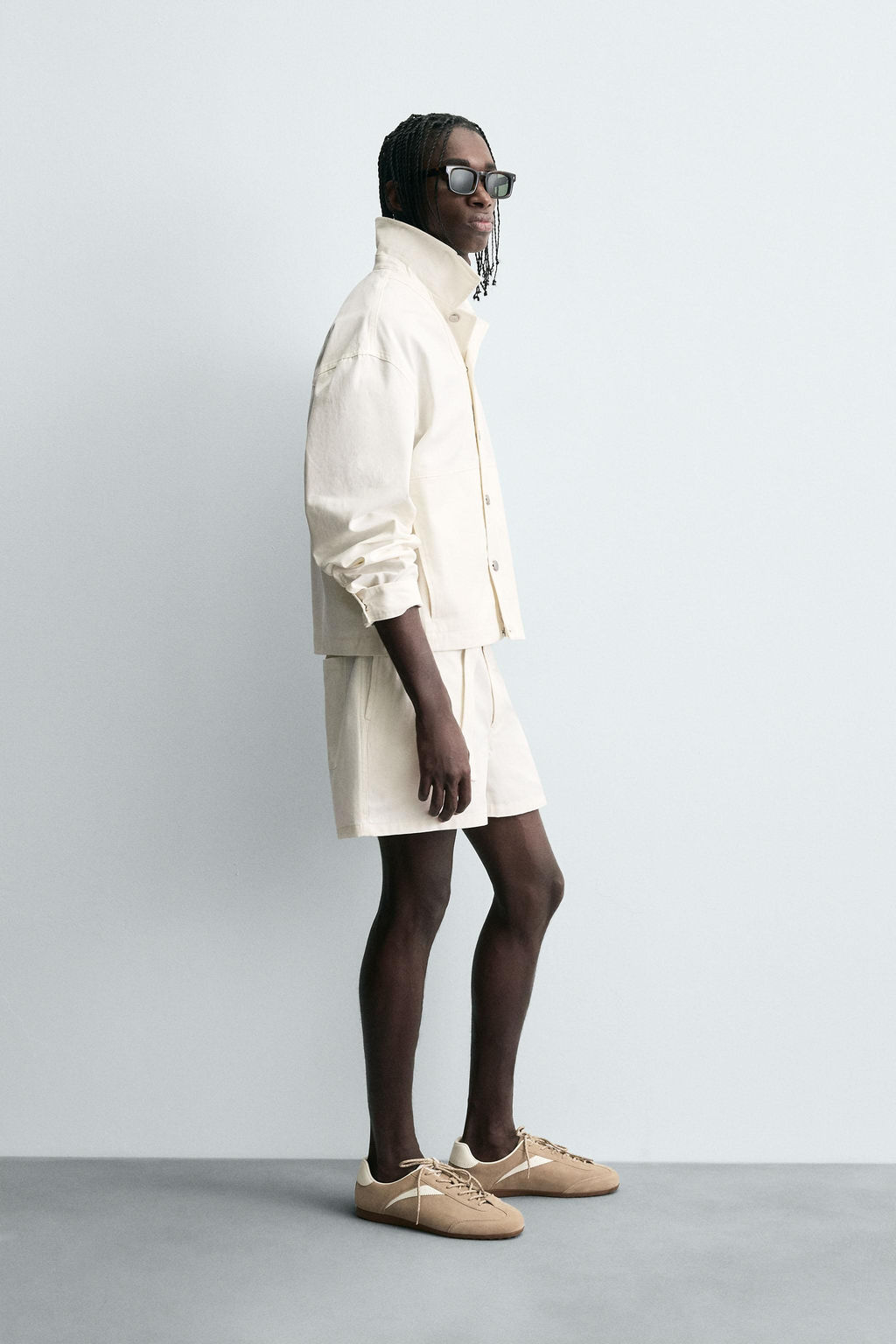 TEXTURED SHORTS WITH BELT - Zara фото 4