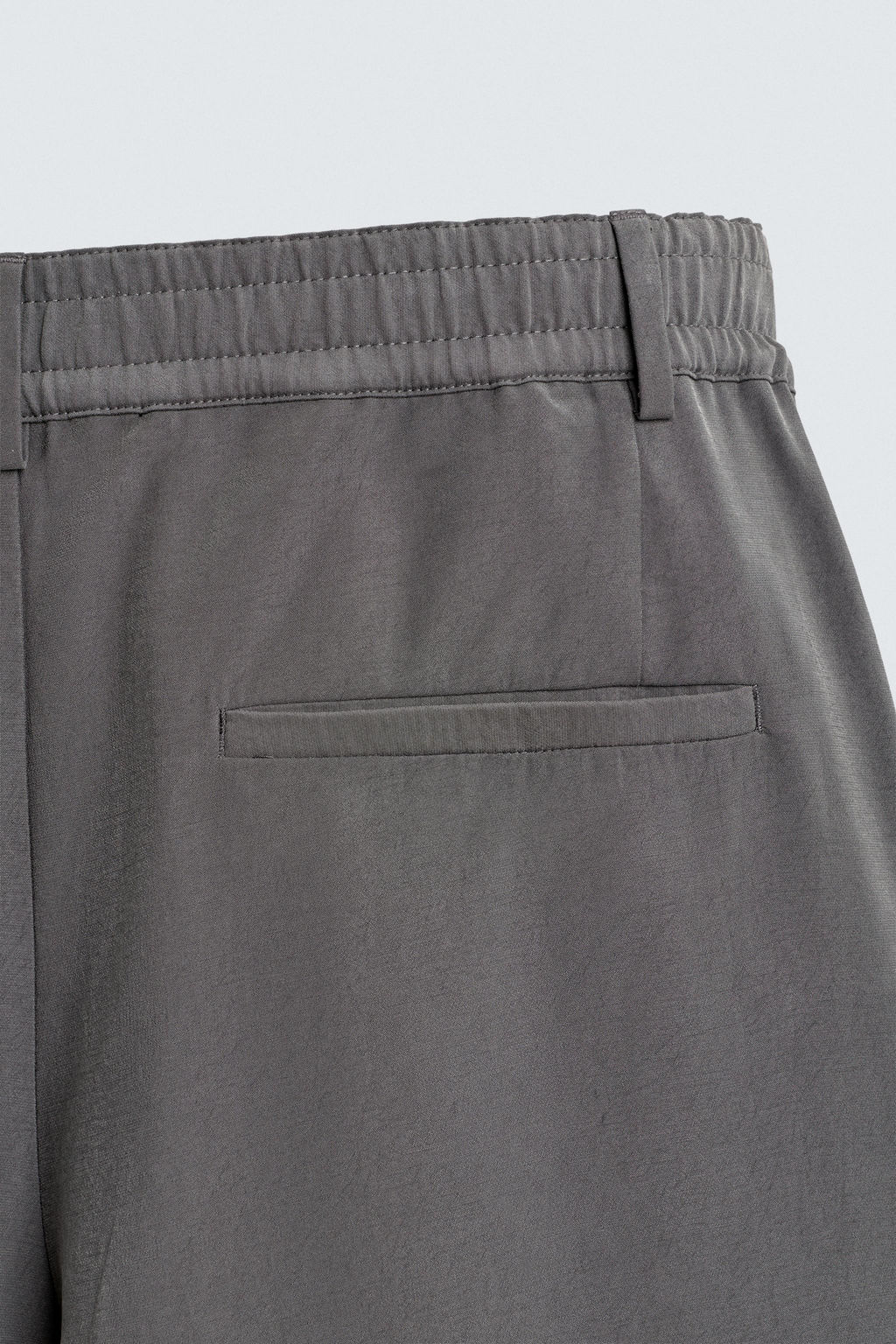 PANTAL?N FLUIDO PLIEGUES / Gris topo - Zara фото 9