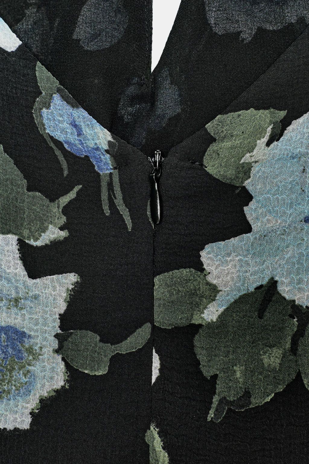 LONG FLORAL PRINT DRESS WITH KNOT DETAIL - Zara фото 6