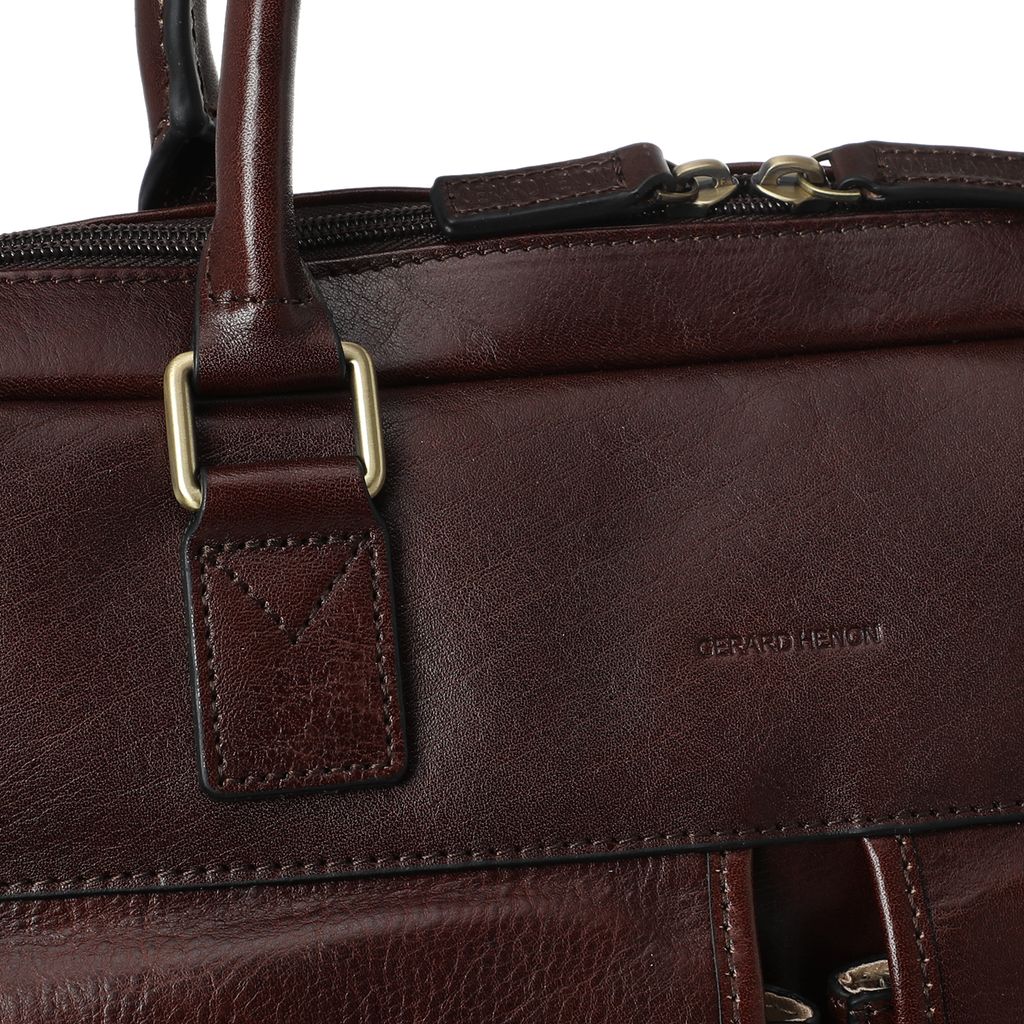 Мужская сумка для ноутбука GERARD HENON Артикул 2920707, темно-коричневый  фото 5