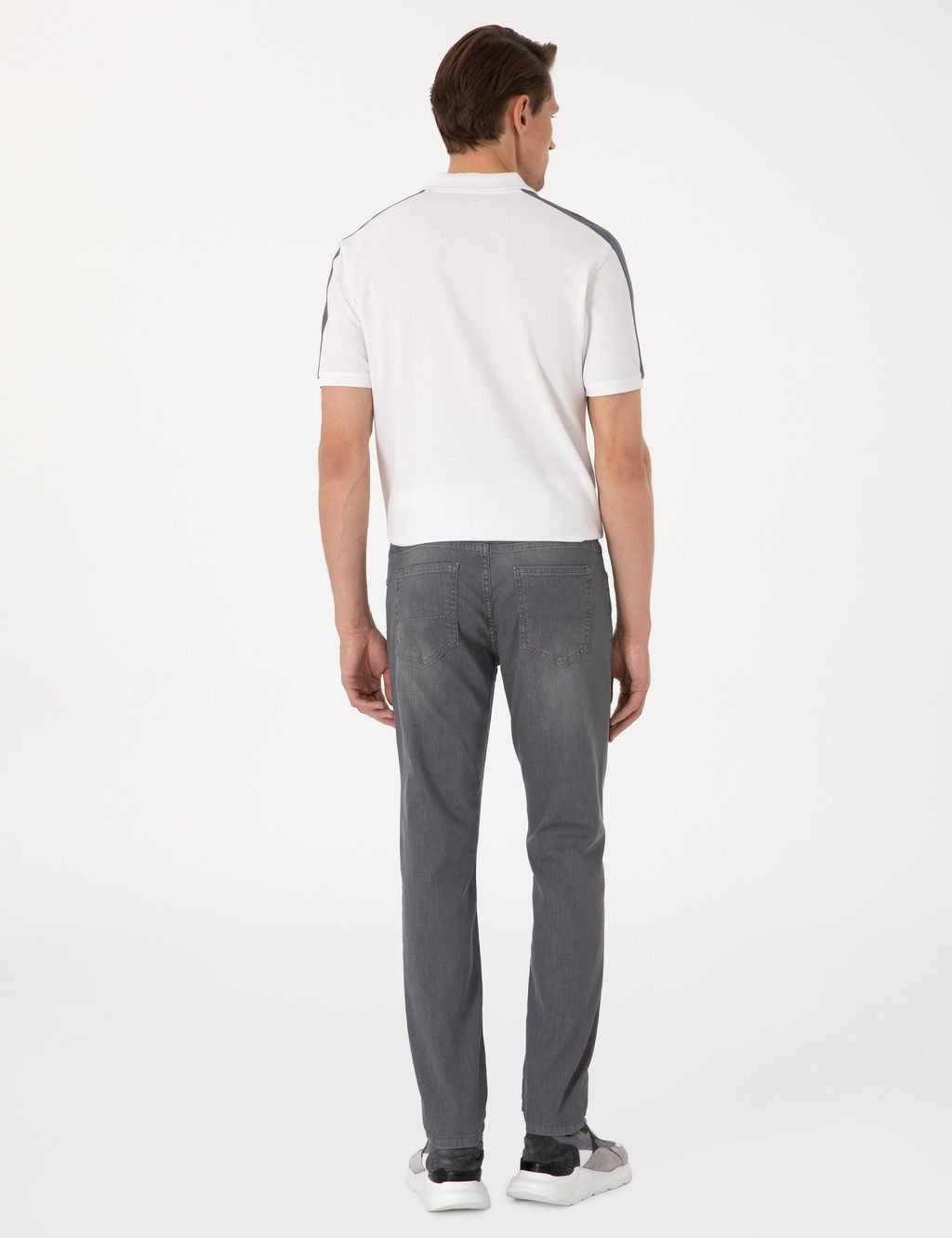 Koyu Gri Slim Fit Jean Pantolon