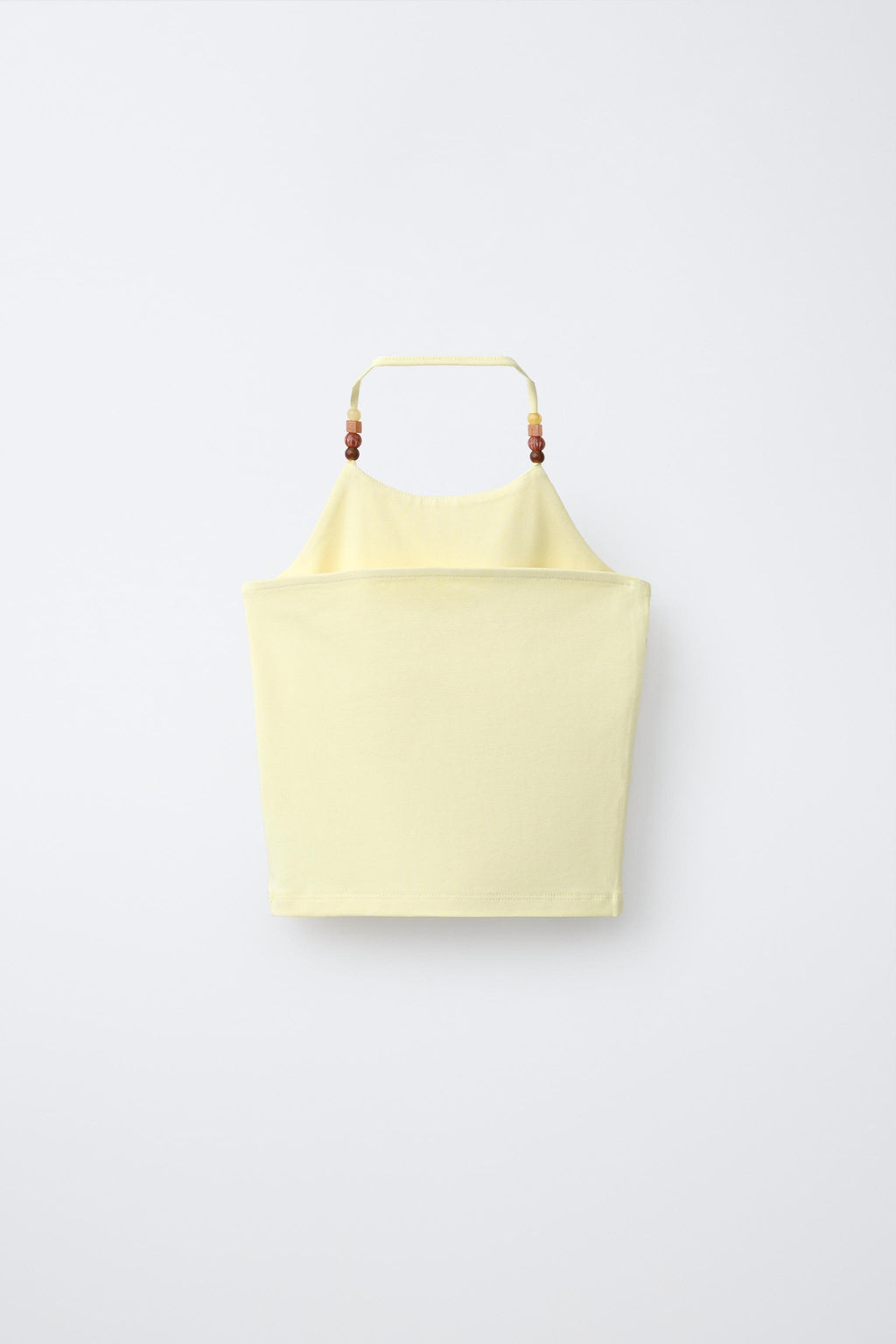TOP HALTER ABALORIOS / Amarillo - Zara фото 2
