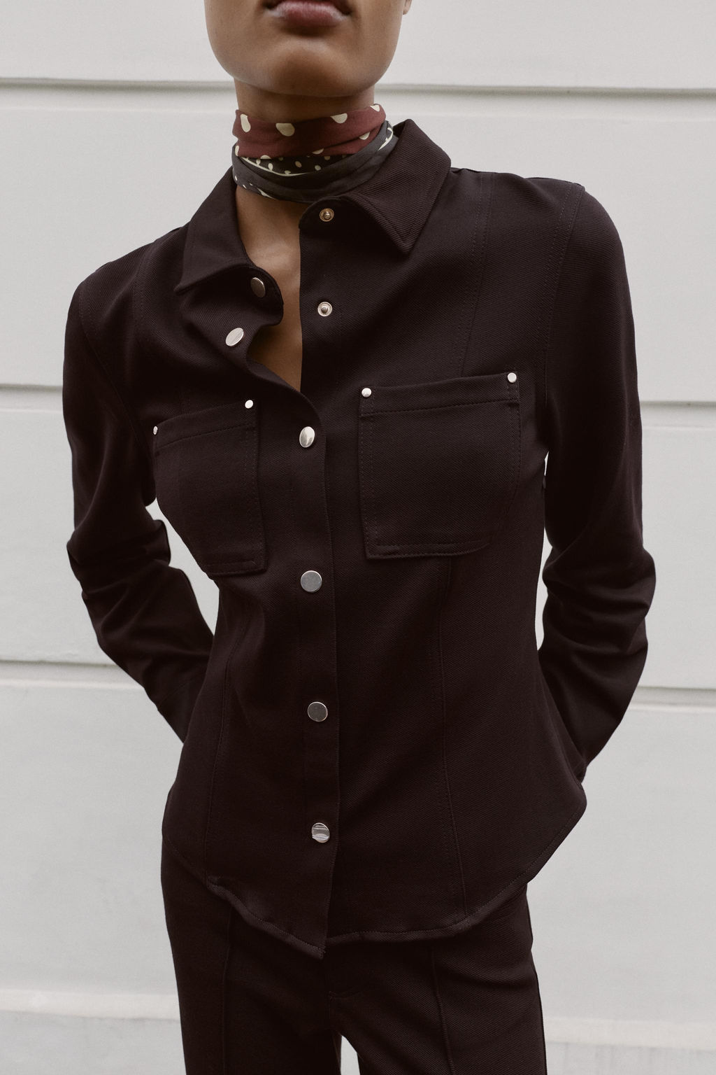 TAILORED CREPE SHIRT - Zara фото 2