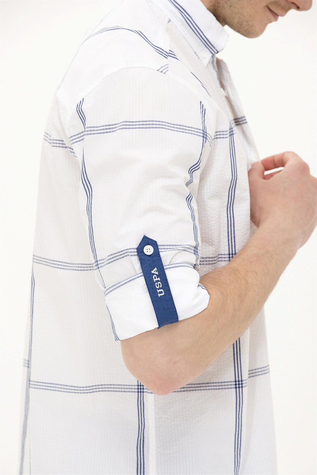 Мужская белая рубашка с длинным рукавом - U.s. polo assn фото 14