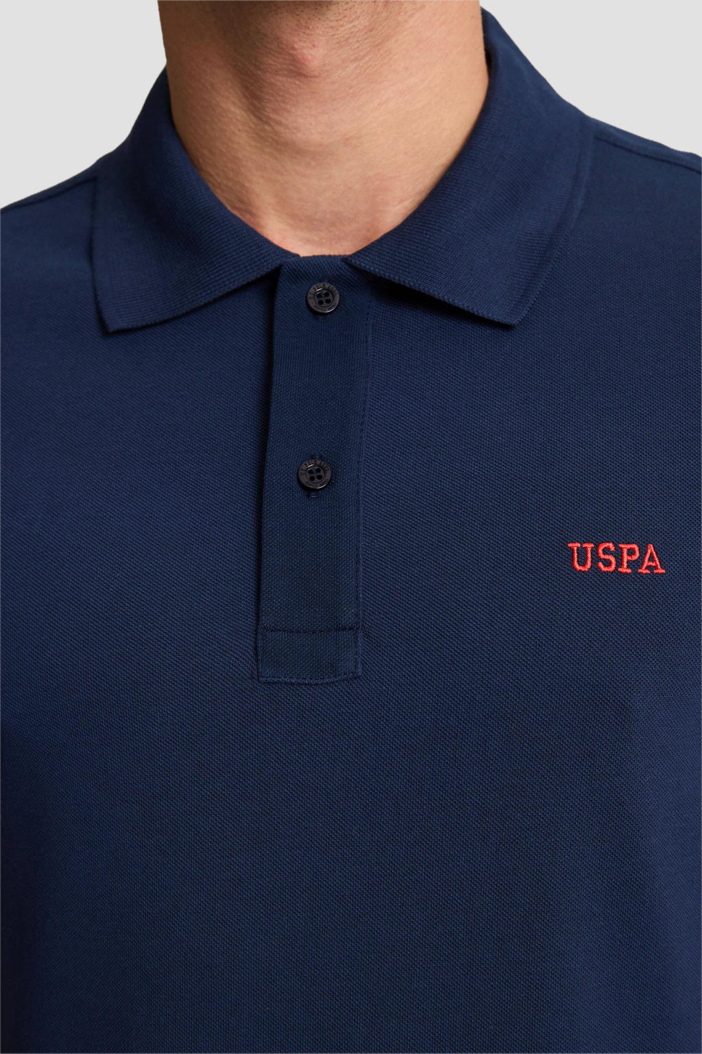 Erkek Regular Fit Polo Yaka Lacivert Basic Ti__rt