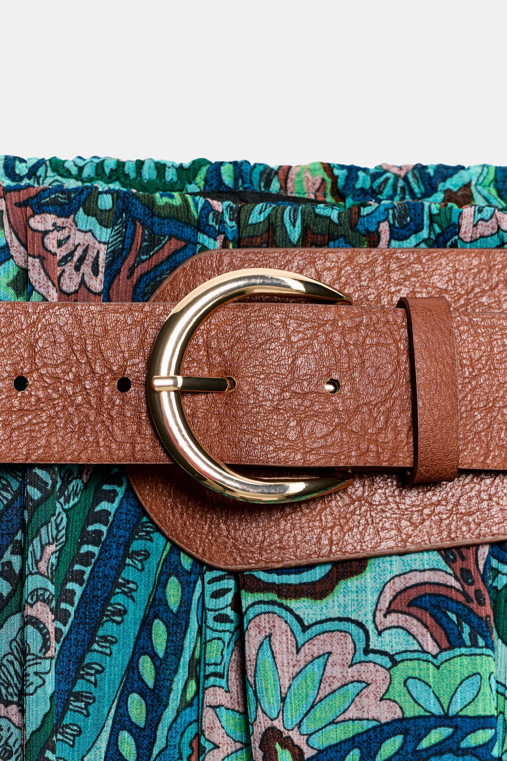 FALDA ESTAMPADA CINTUR?N / Multicolor - Zara фото 7