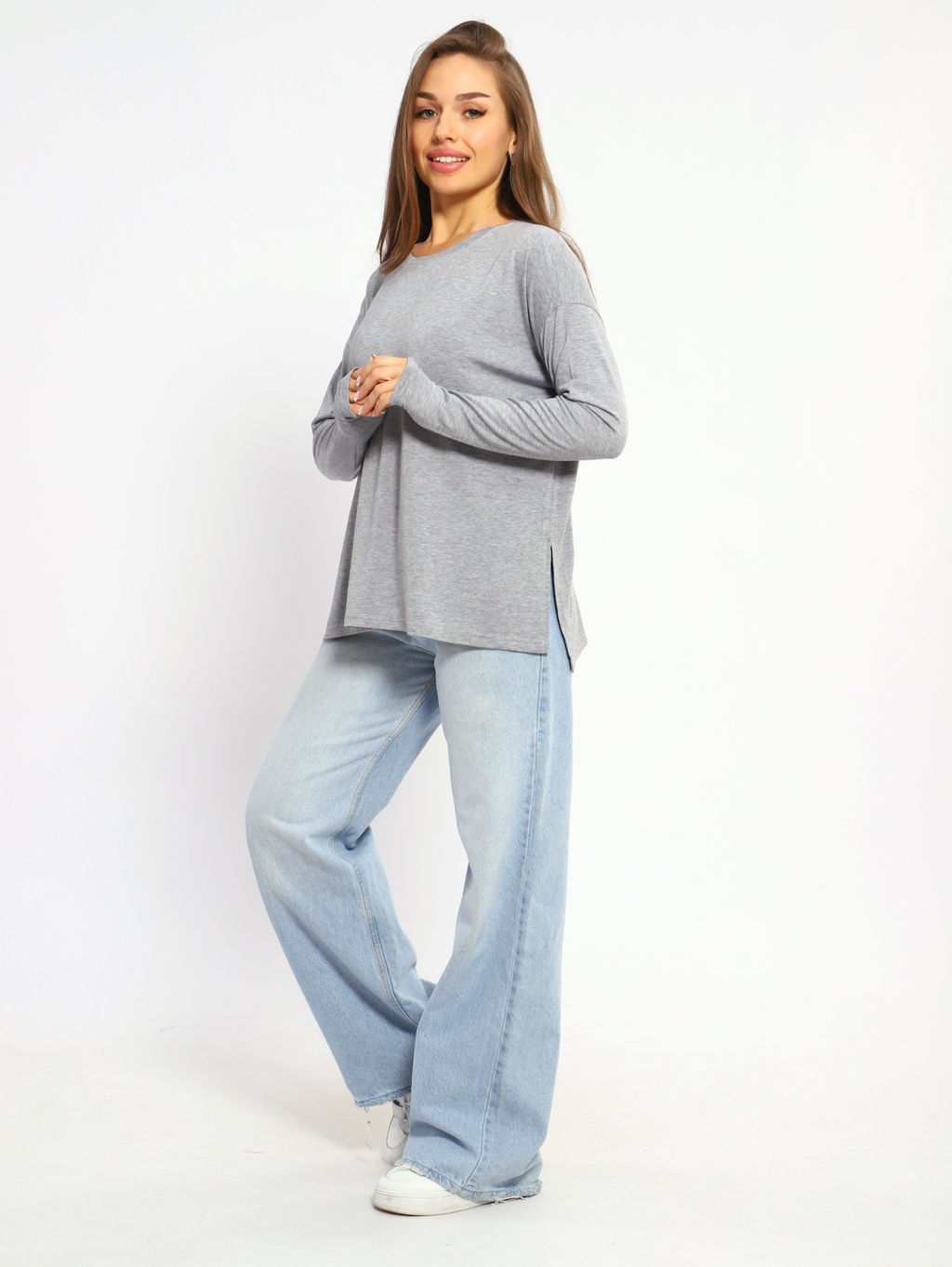 *Джемпер женский Ф-3-040в (серый)