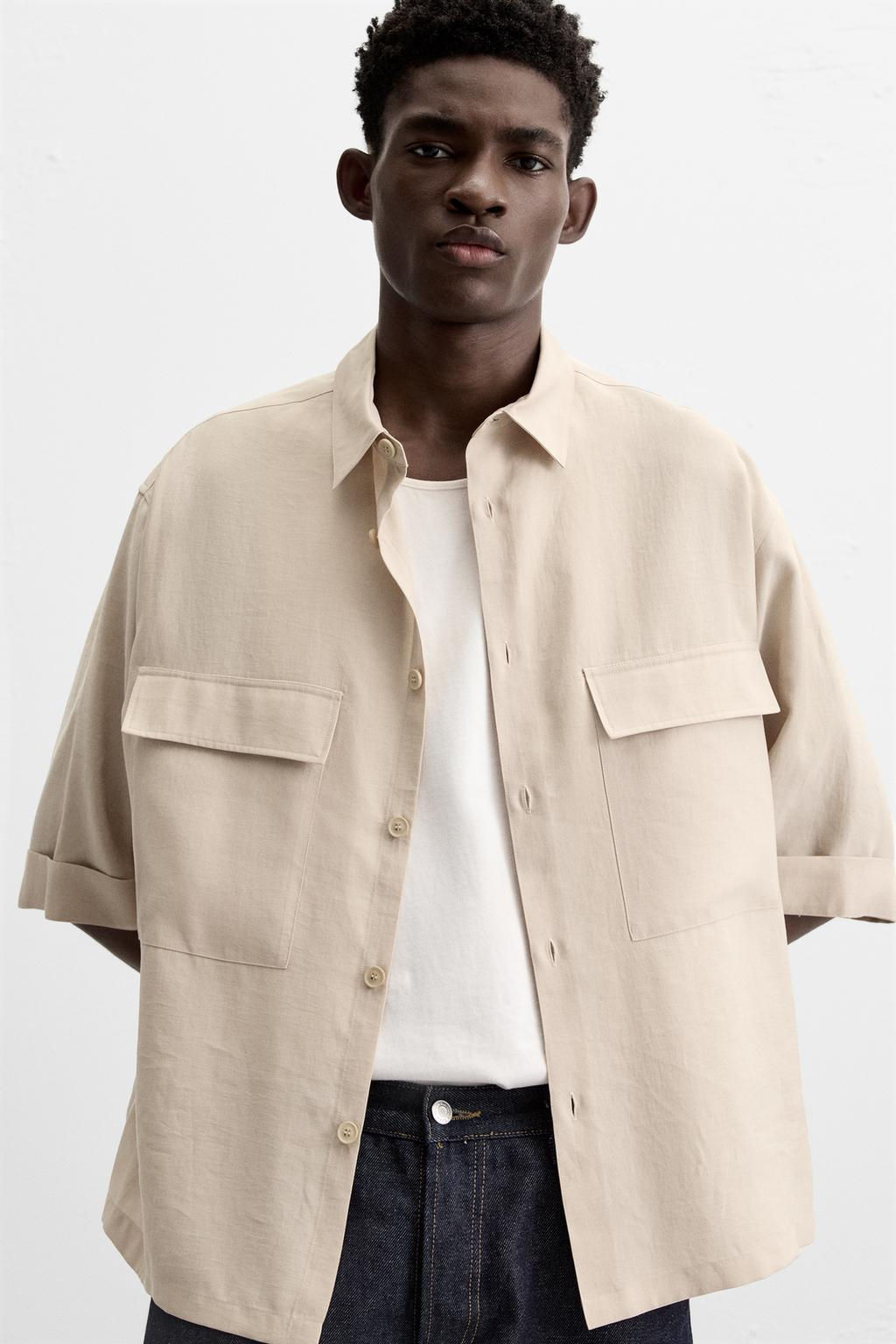 LYOCELL BLEND SHIRT - Zara фото 5