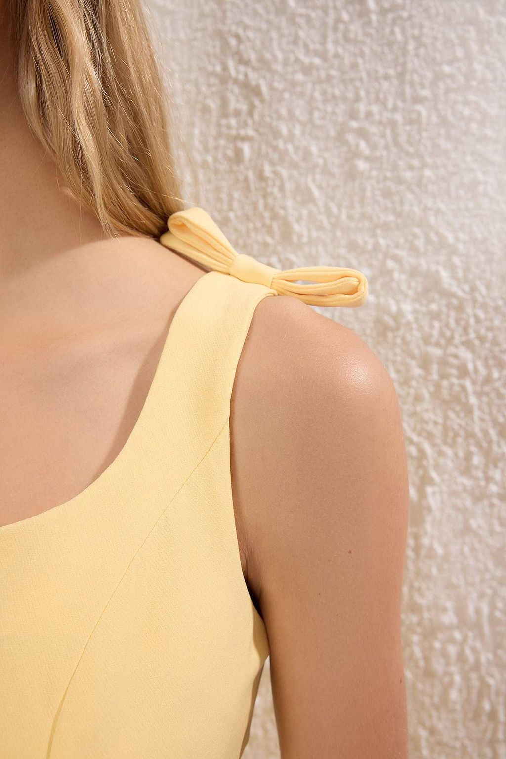 TRENDYOLMILLA Siyah A Kesim Fiyonklu Mini Dokuma Elbise TWOSS25EL00267 фото 16