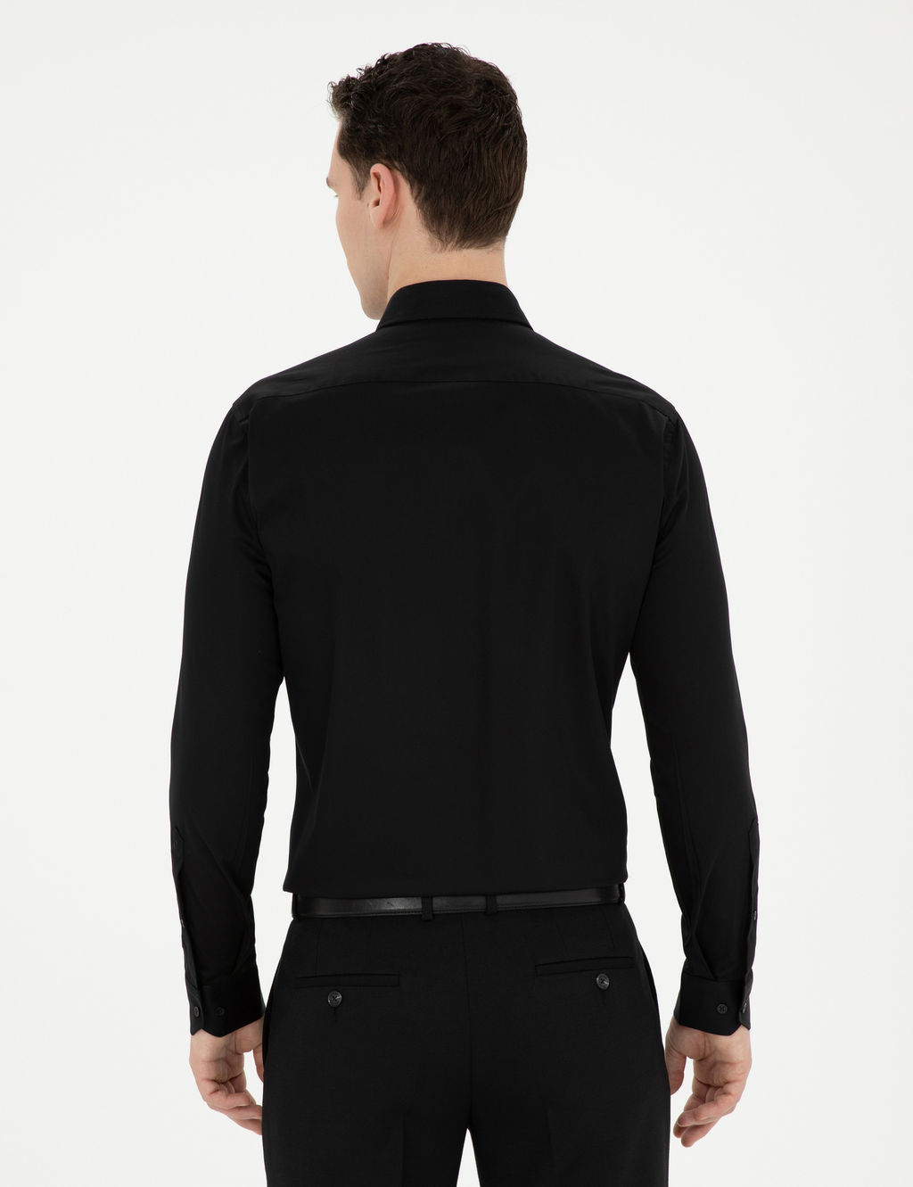 Siyah Likral_ Kolay _t_lenebilir Ekstra Slim Fit Basic G_mlek