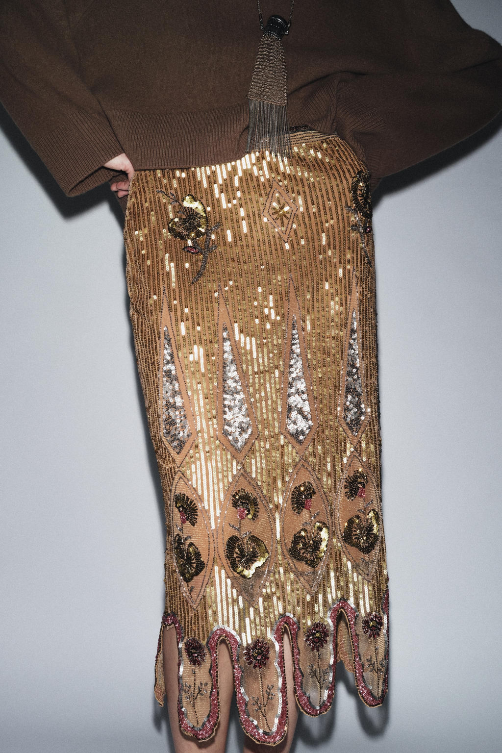 EMBROIDERED SKIRT ZW COLLECTION LIMITED EDITION - Zara фото 2