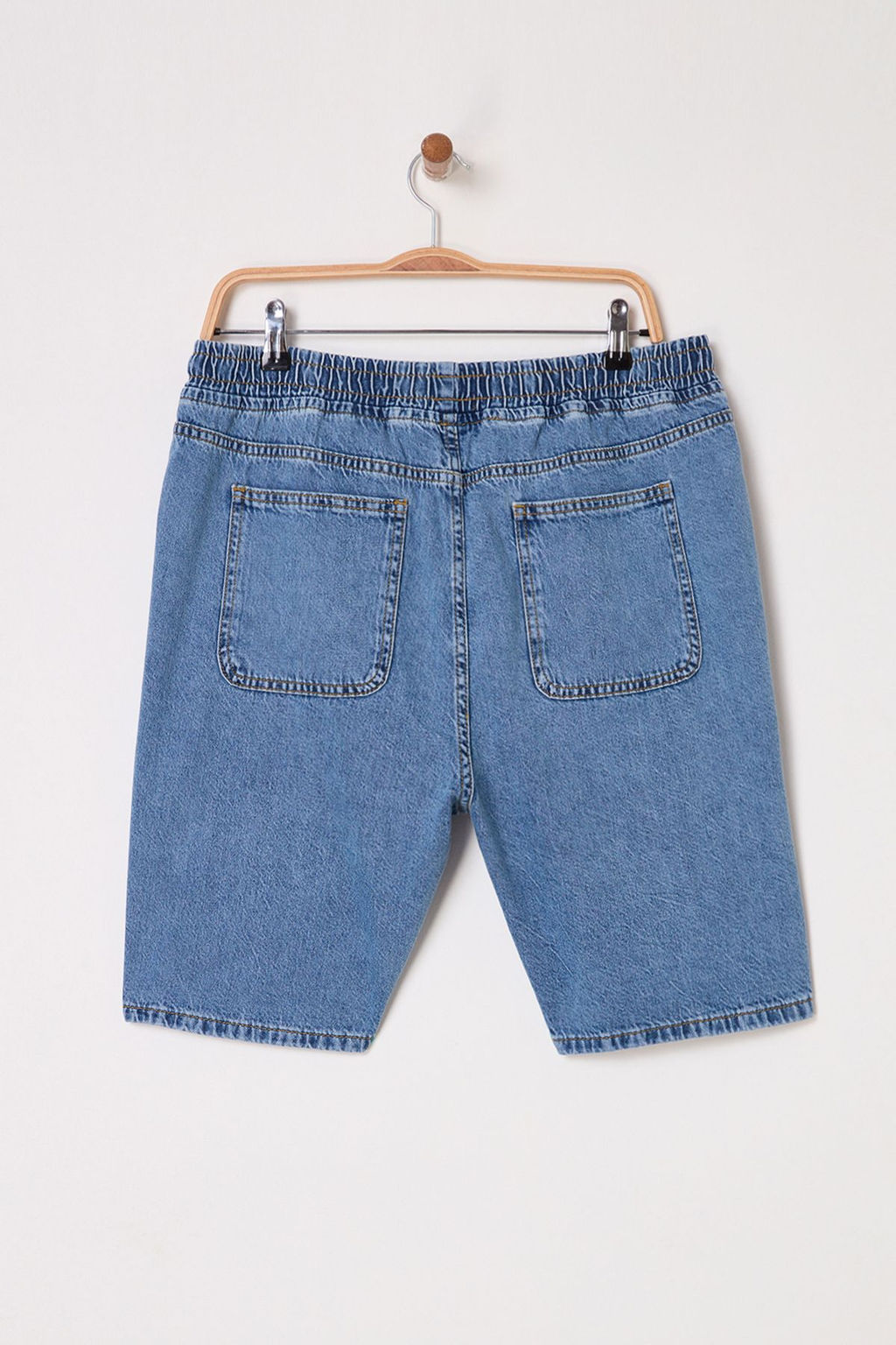 TRENDYOL MAN Mavi Regular Fit Kot Sort TMNSS25SR00032 - Trendyolmilla фото 7